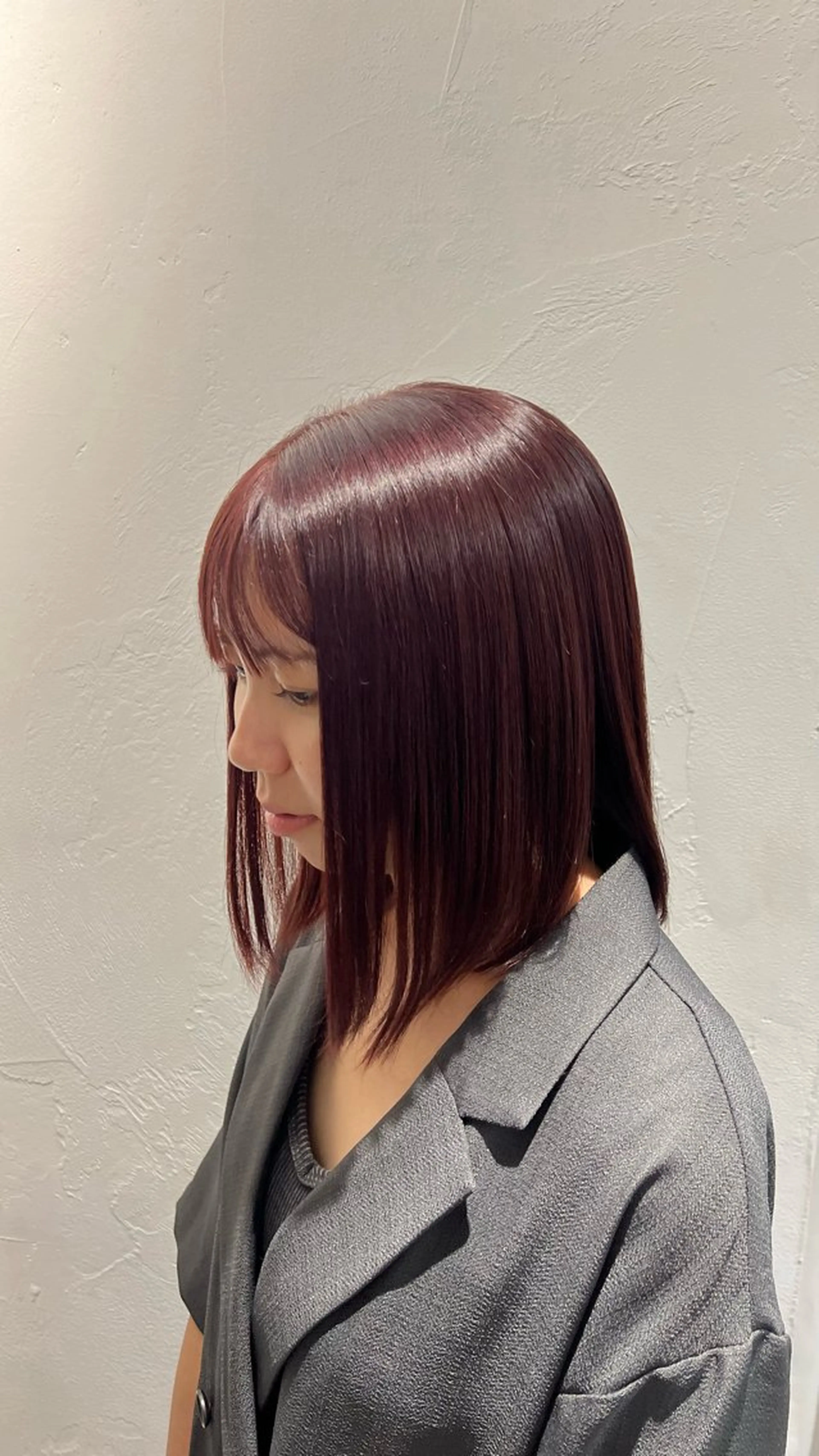 ミディアム カラー ヘアカラー Lomalia もえかのヘアスタイル