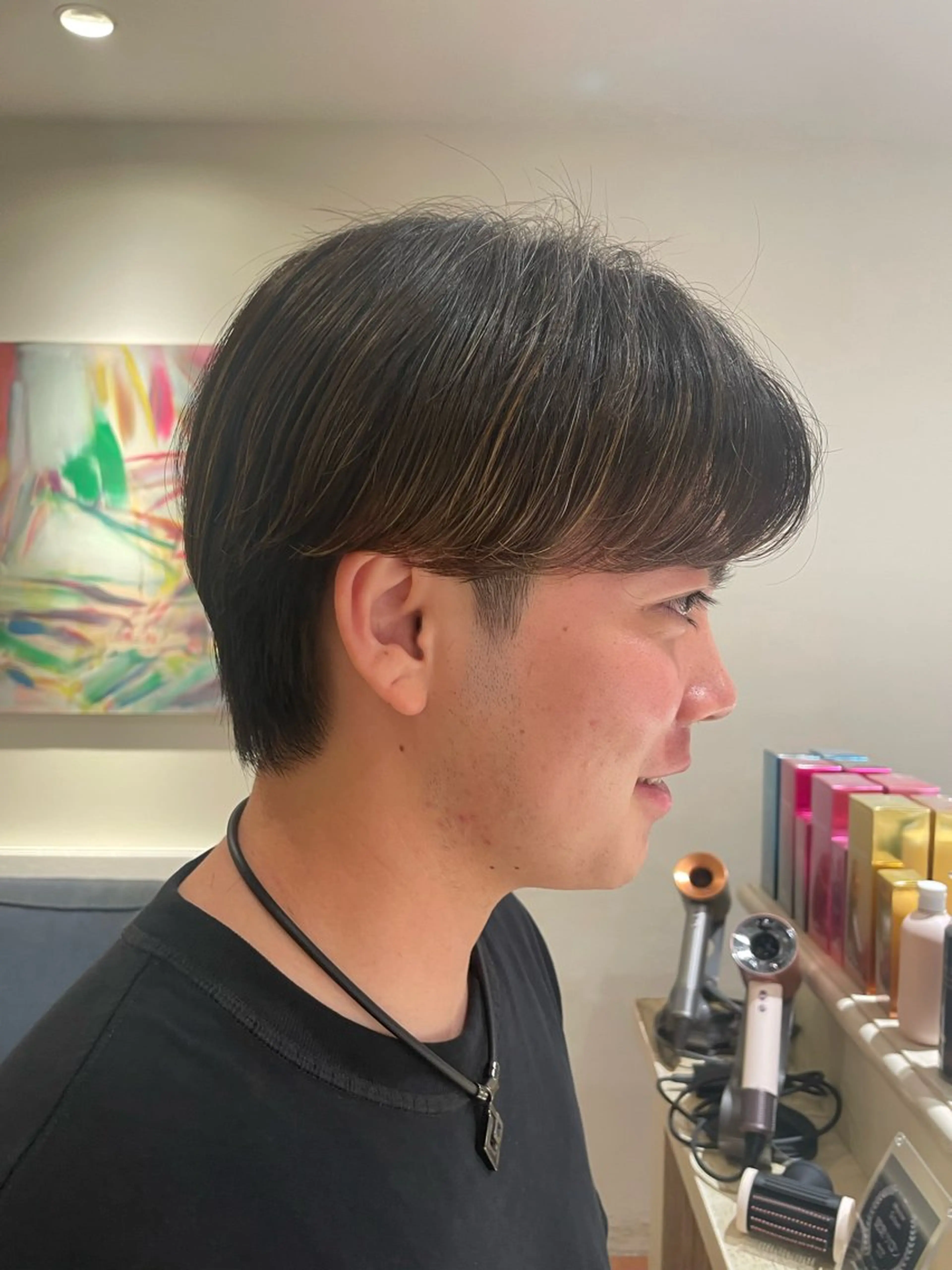 メンズ マッシュ イシバシ ミナミのヘアスタイル