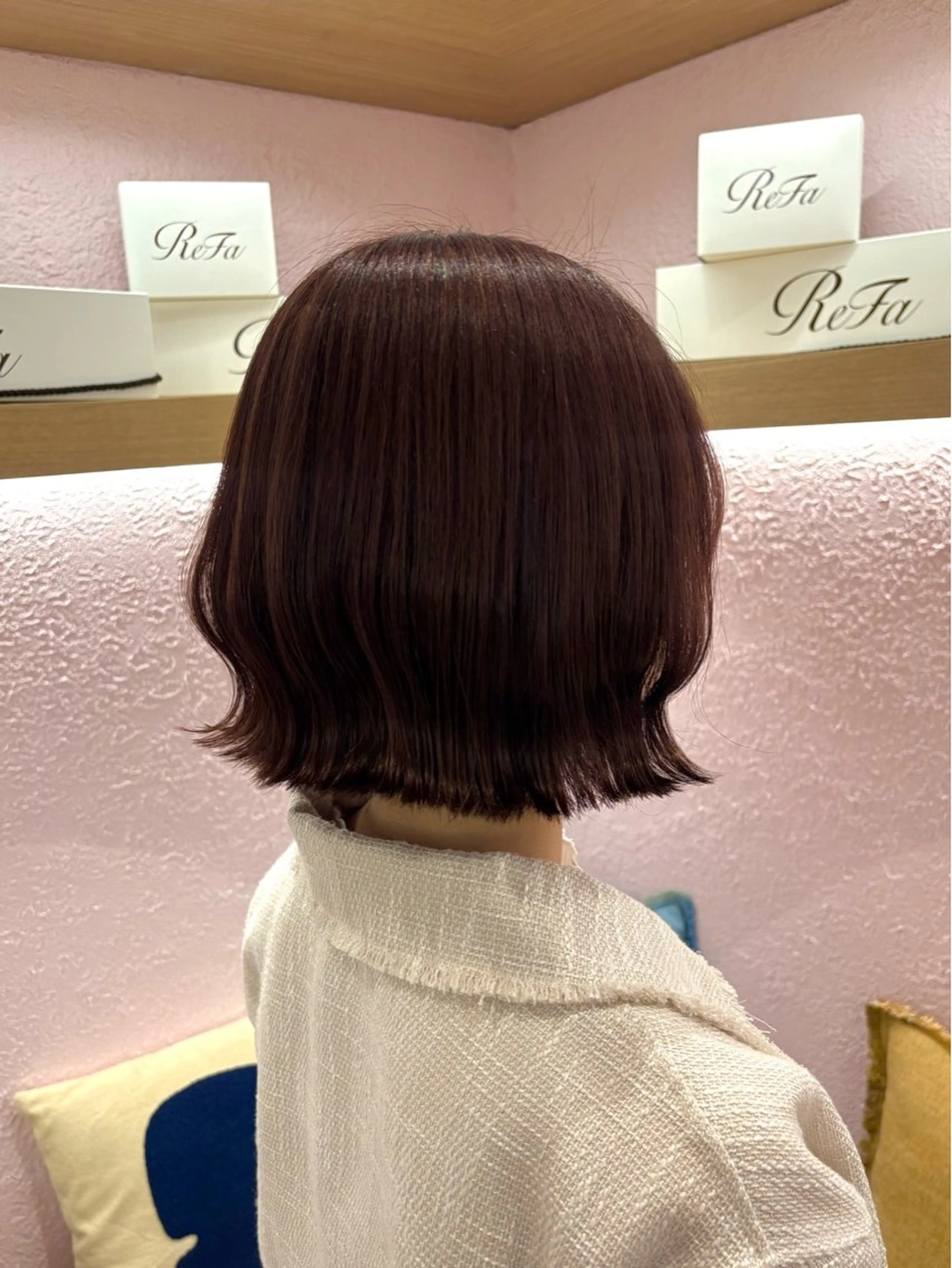 ショート カラー ブラウンカラー ピンクカラー ピンクブラウン ヘアカラー merc.谷本 澪のヘアスタイル