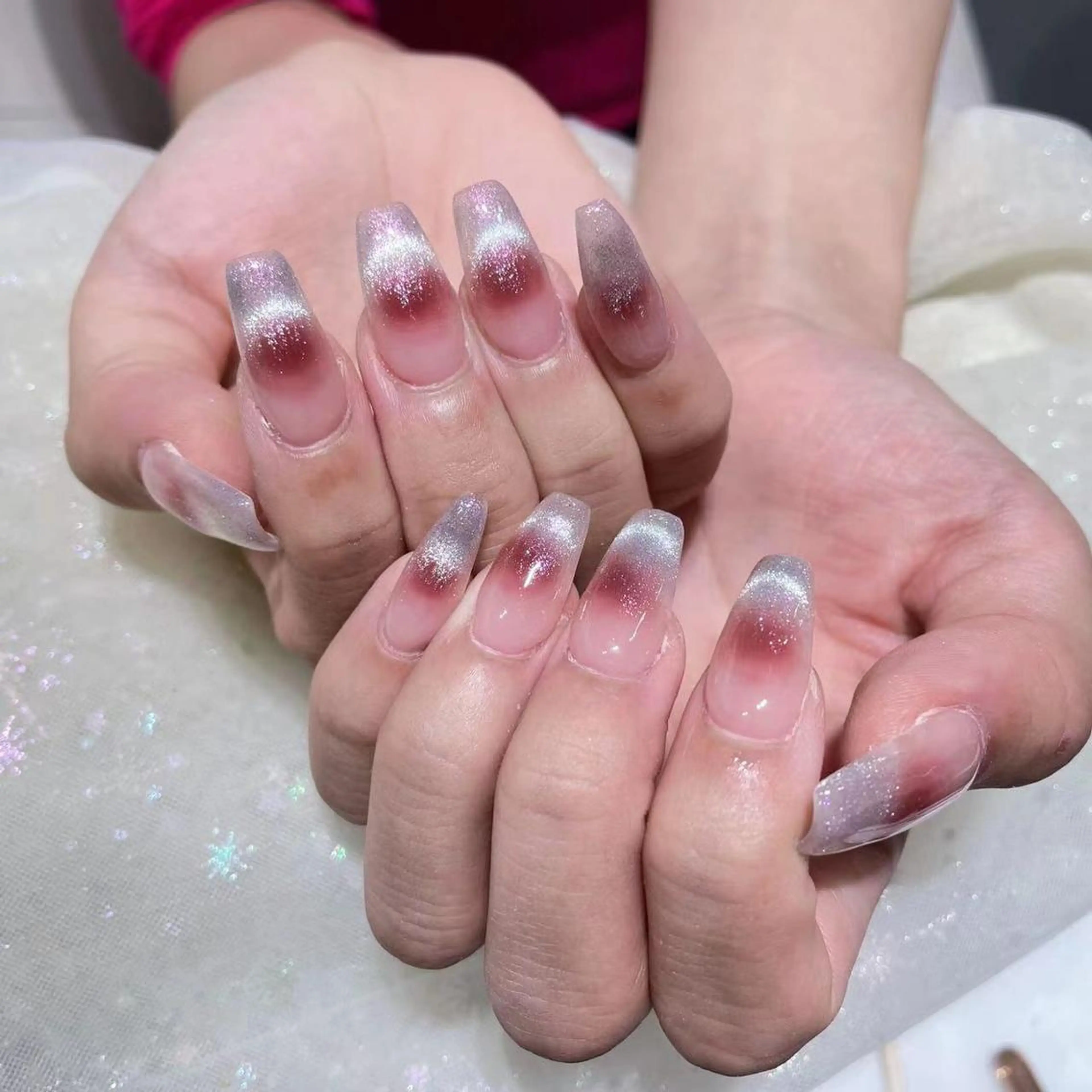 ネイル 長さ出し ネイルチップ Queens momoのネイルデザイン