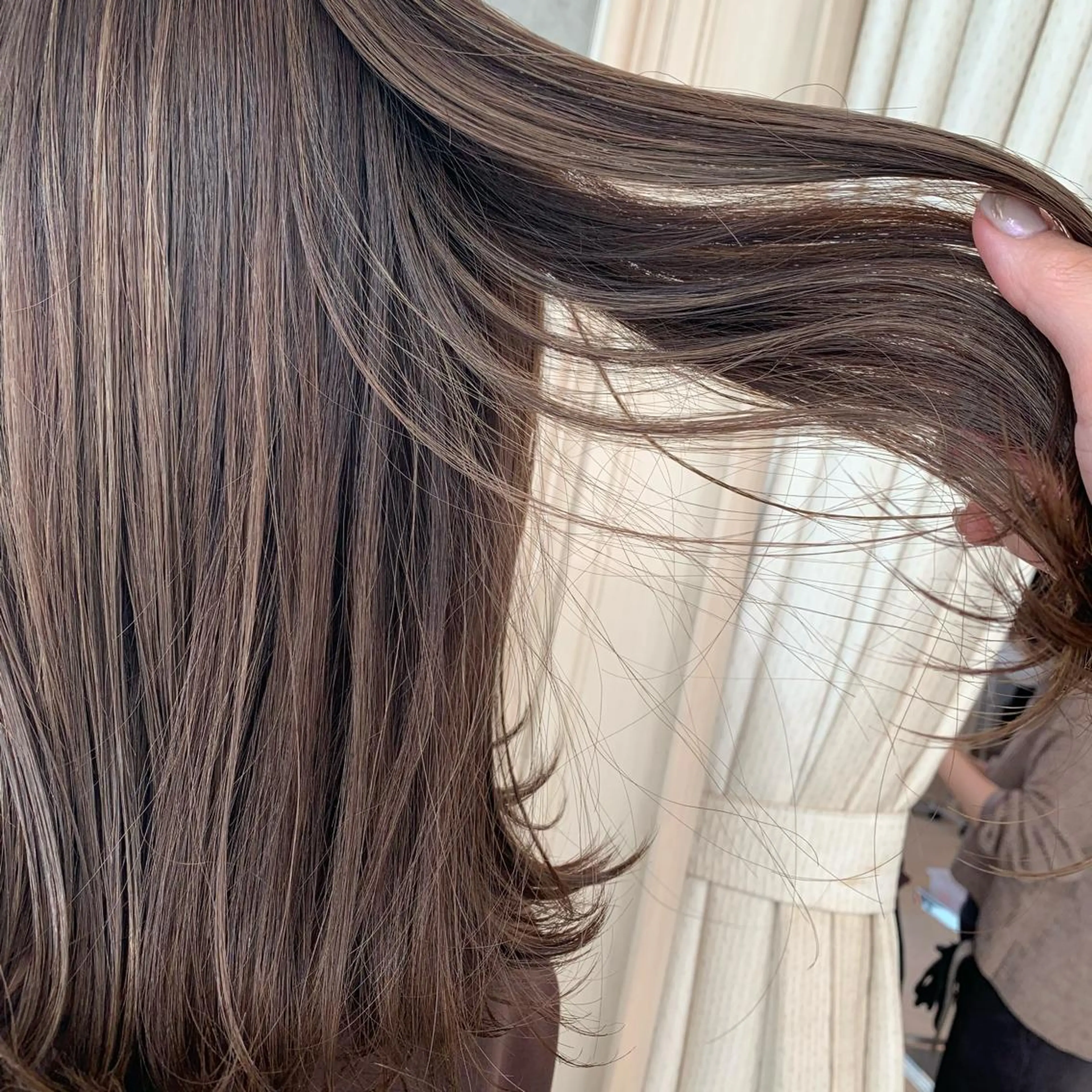 ミディアム カラー ヘアカラー トリートメント サソウ ユリエ🥥のヘアスタイル