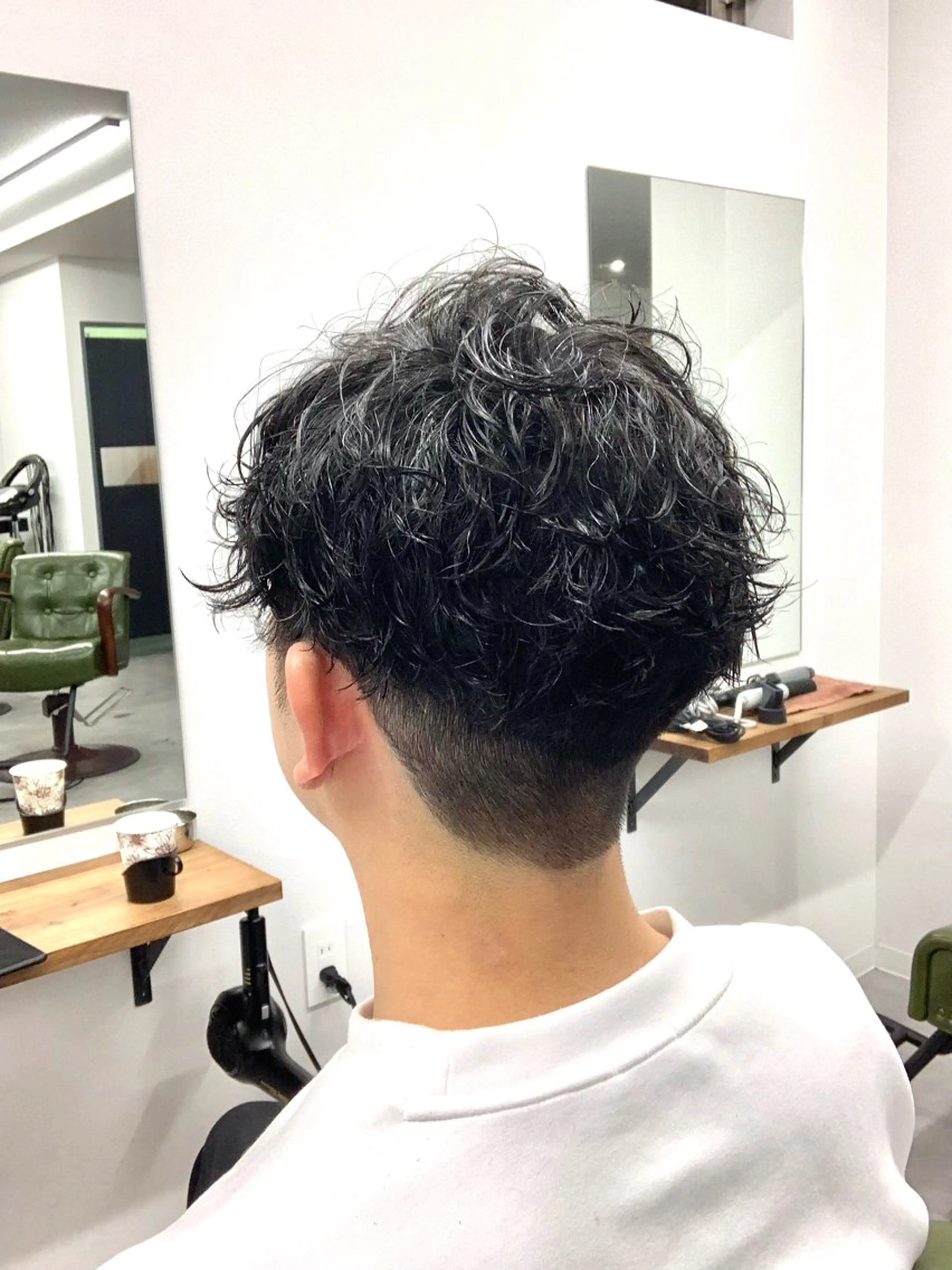 パーマ メンズ カット パーマ 藤倉 翔平のヘアスタイル