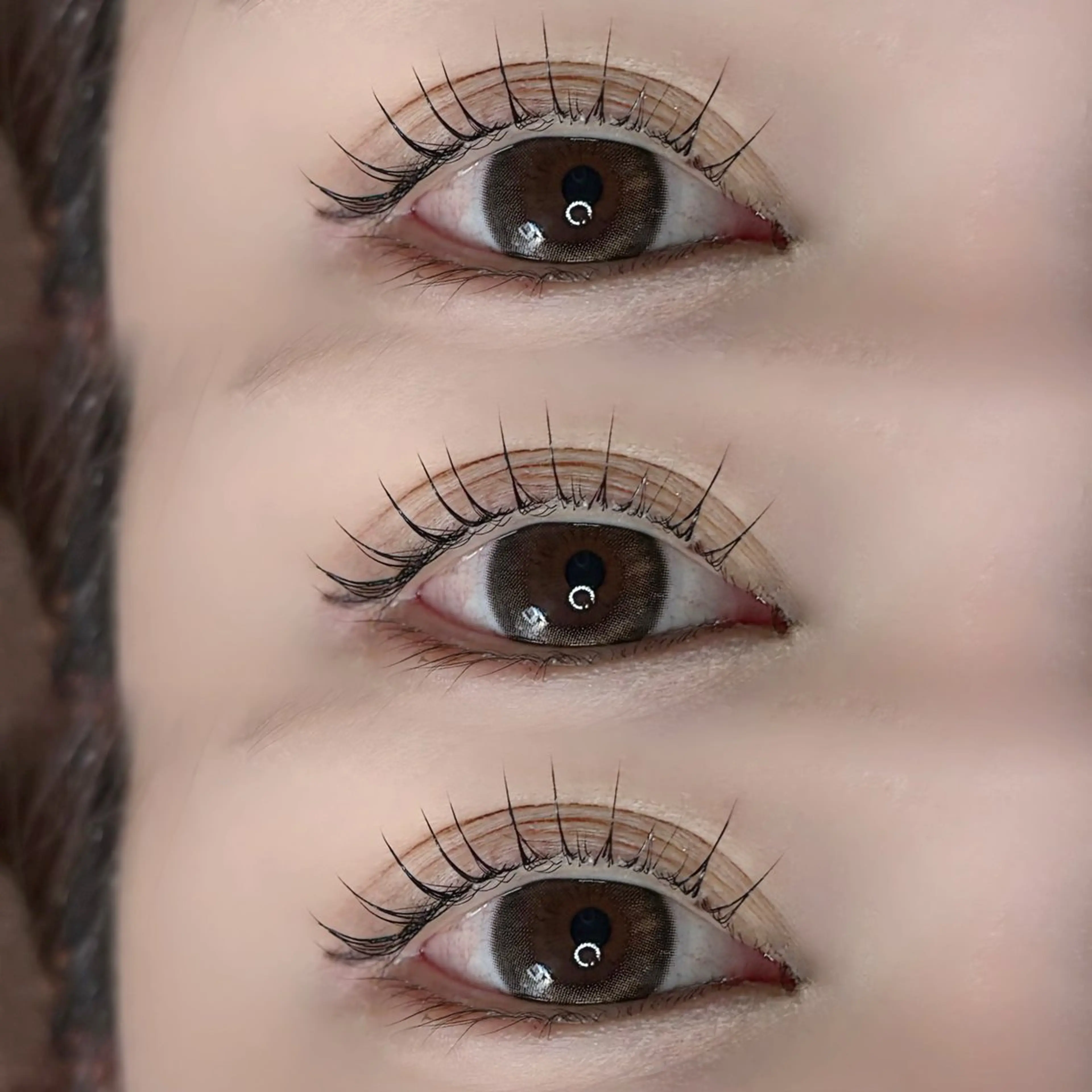 2回目以降のお客様🩶フラットラッシュ80本〜120本の写真