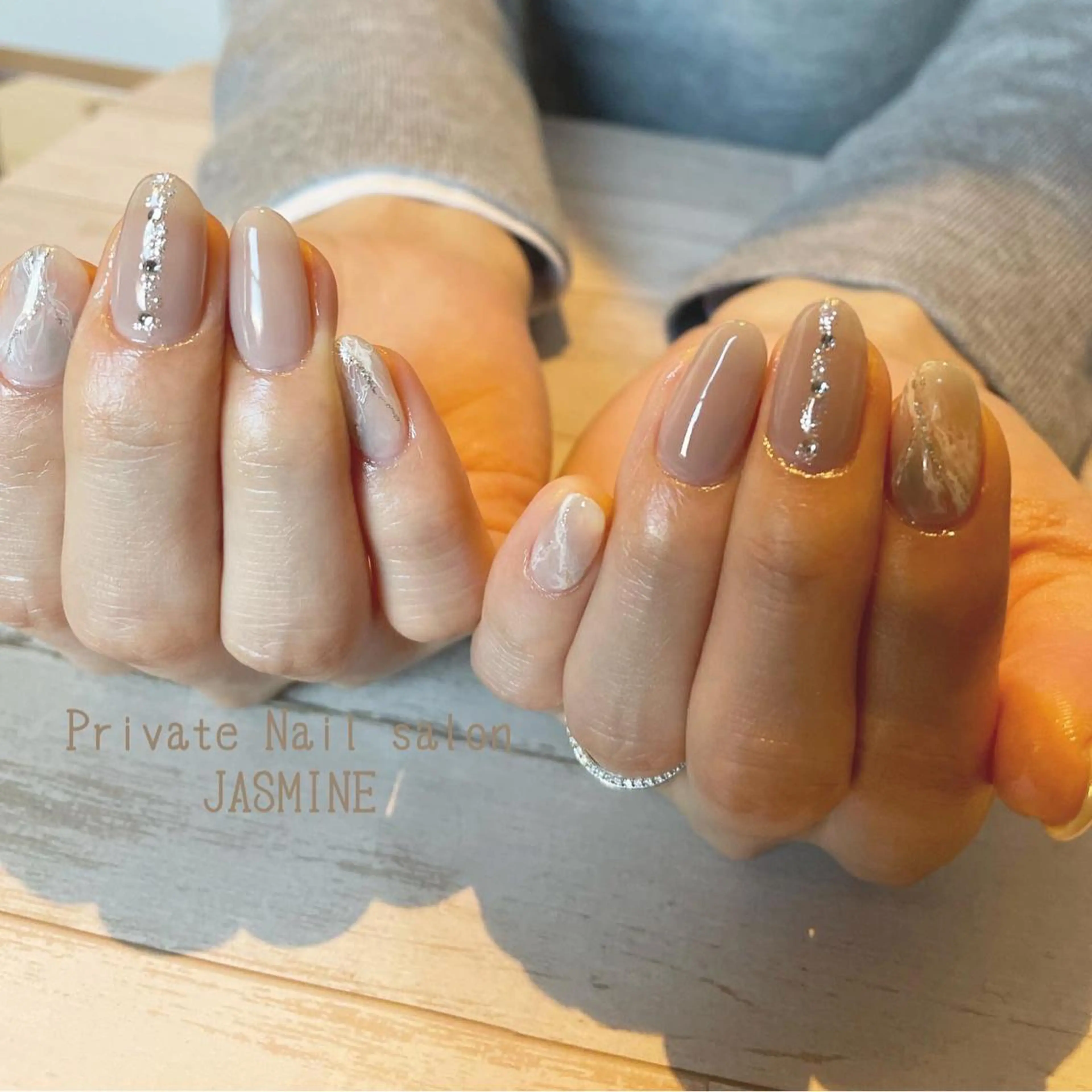 ネイル ニュアンスネイル ハンドネイル Nail salon JASMINEのネイルデザイン