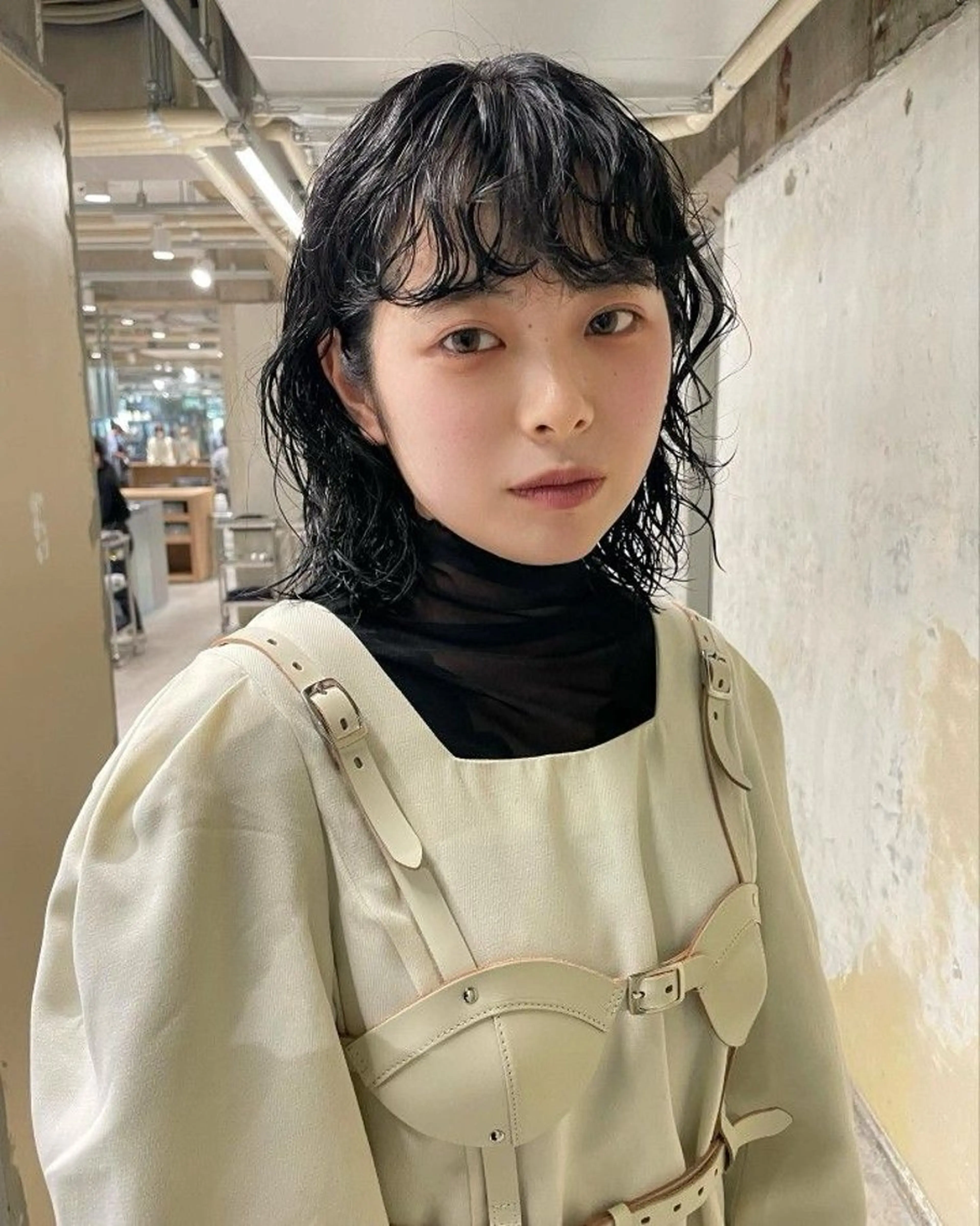 ミディアム カラー パーマ ヘアアレンジ メンズ キッズ ミディアムパーマ メンズパーマ ✴︎UNU ✴︎モエカのヘアスタイル