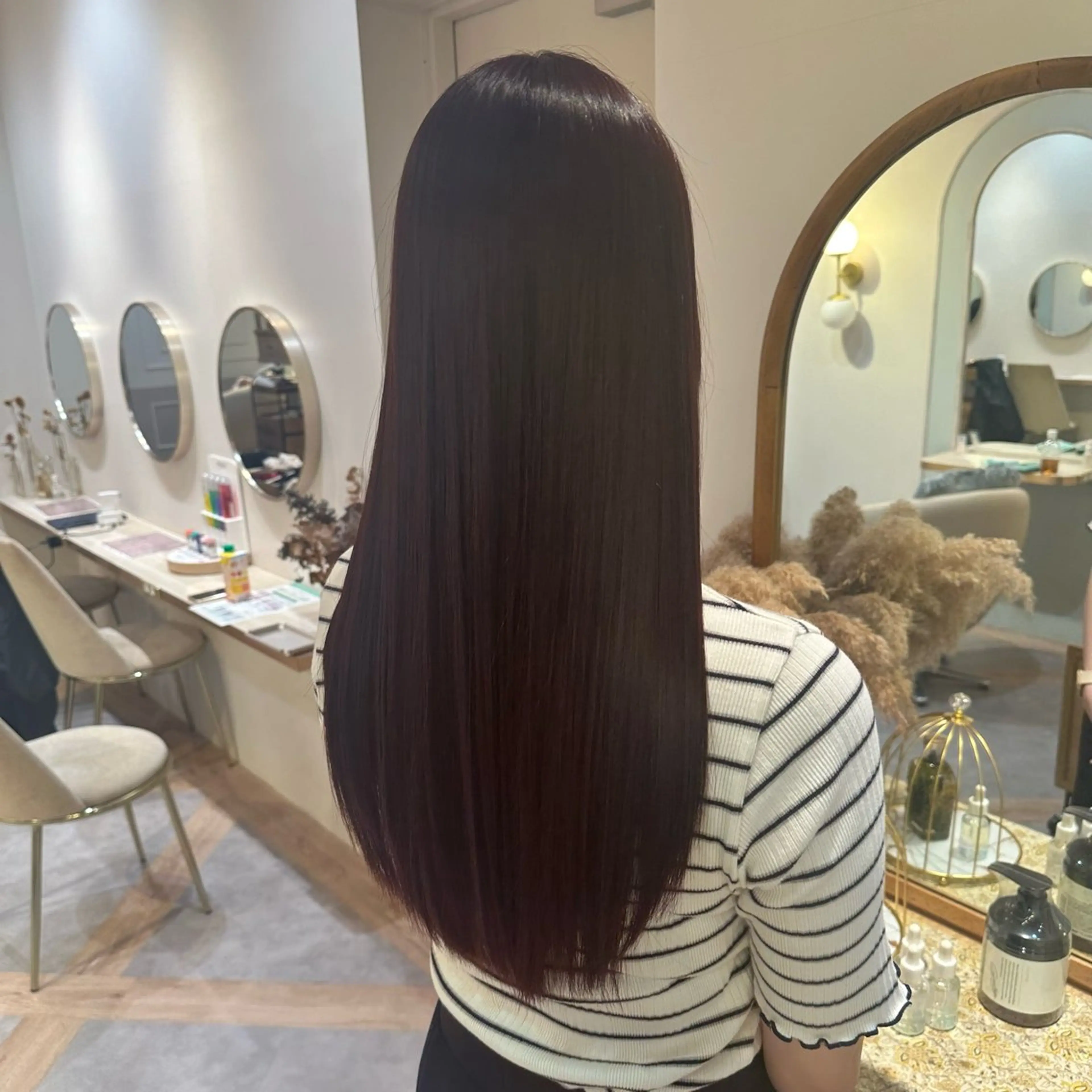 ロング カット ヘアカラー トリートメント サコ ミのヘアスタイル