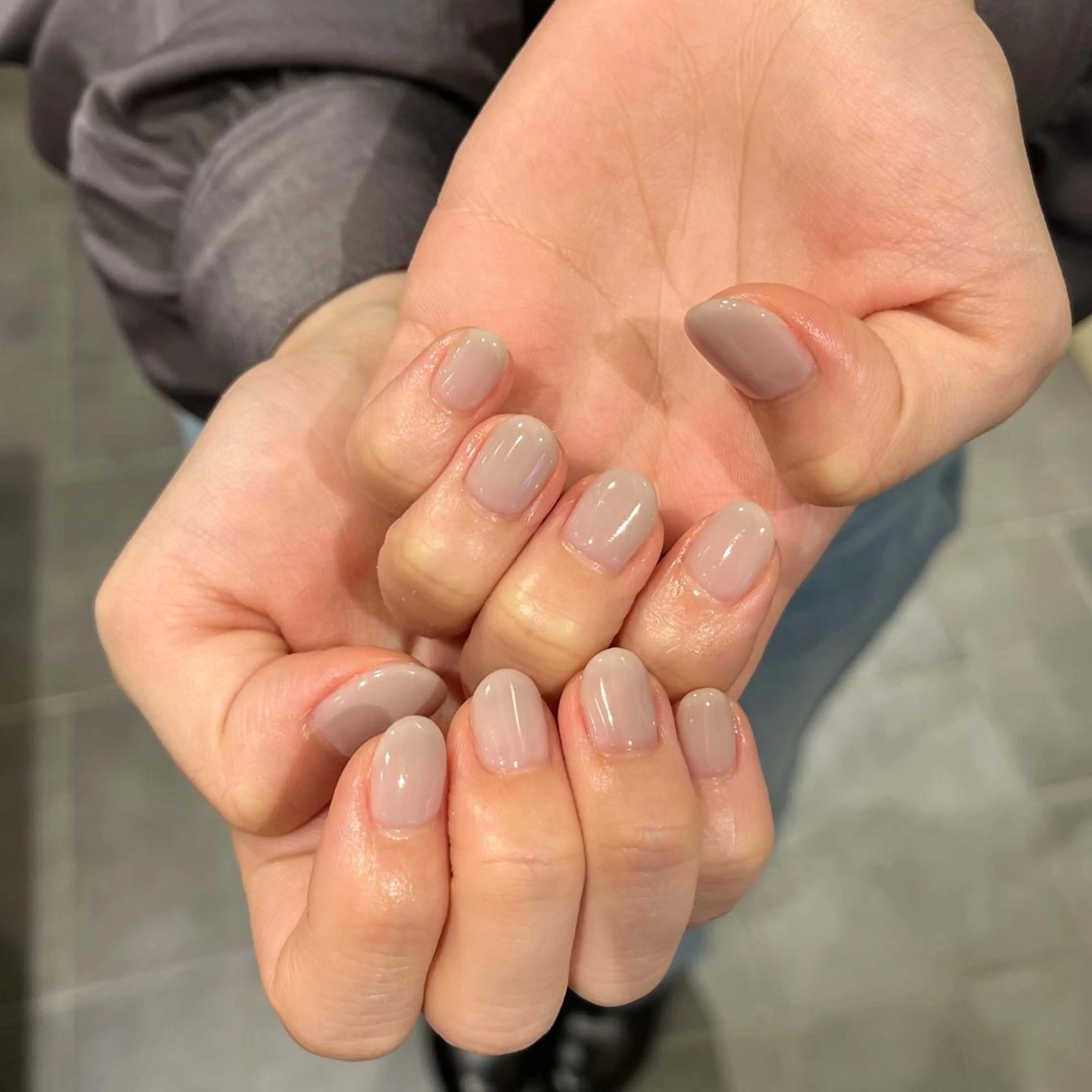 ネイル ジェルネイル ワンカラーネイル パラジェル ハンドネイル 鈴木 里奈のネイルデザイン