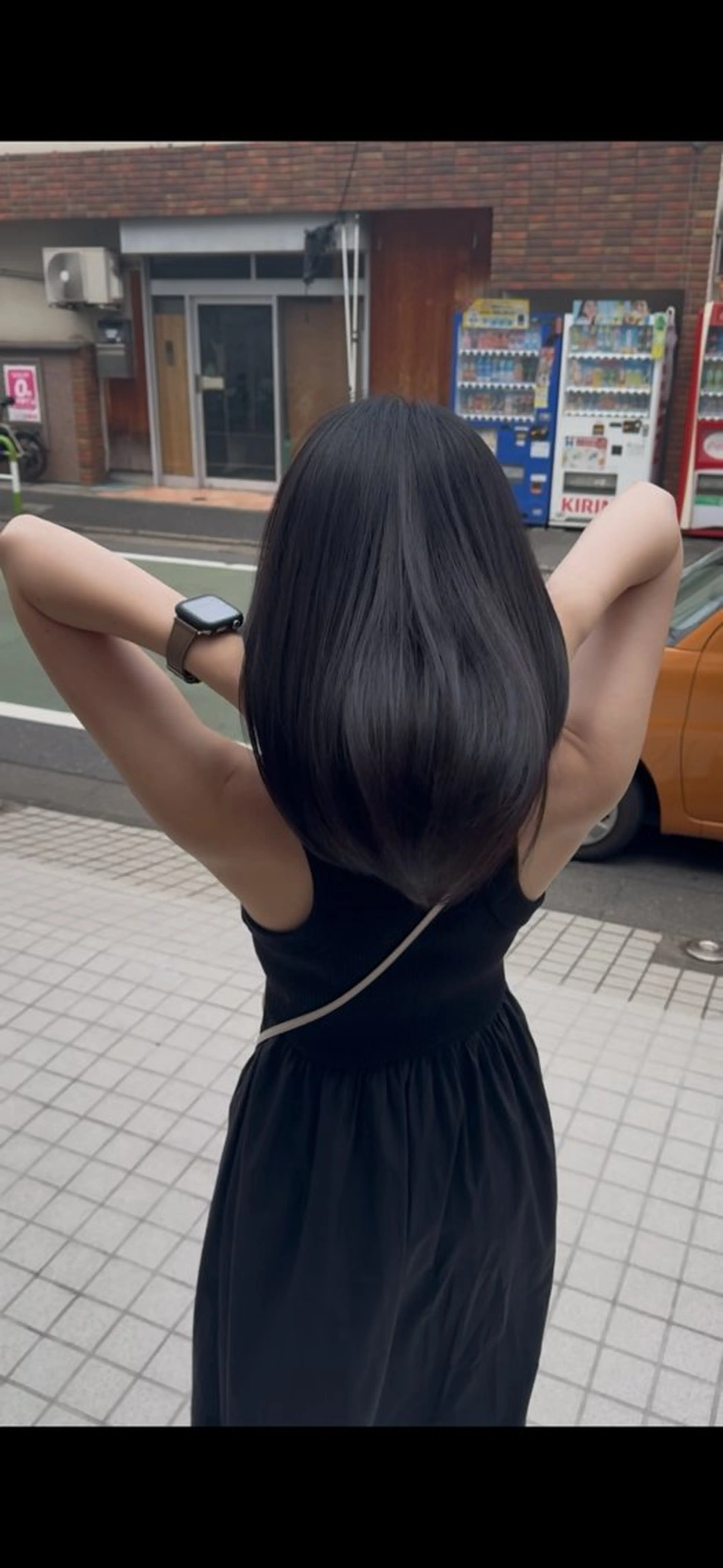 セミロング 髪質改善 トリートメント カット トリートメント ⭕鏡のような劇艶/ 賀川サトシ⭕️のヘアスタイル