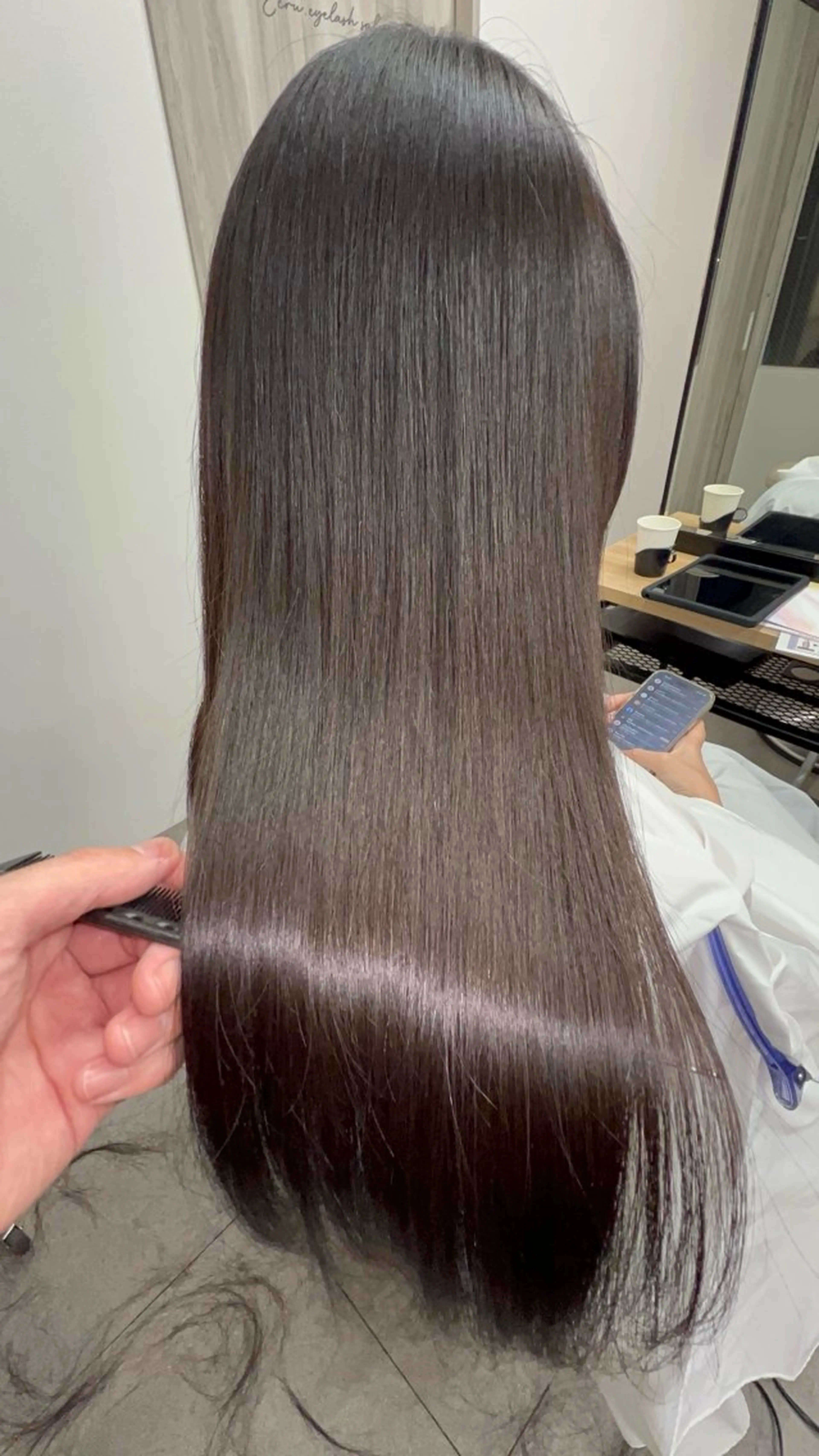 ロング 髪質改善 レイヤーカット 縮毛矯正 トリートメント カット 縮毛矯正 トリートメント Moana by HEADLIGHT 武蔵小杉店 【モアナ バイ ヘッドライト】所属・大森 勝馬のヘアスタイル