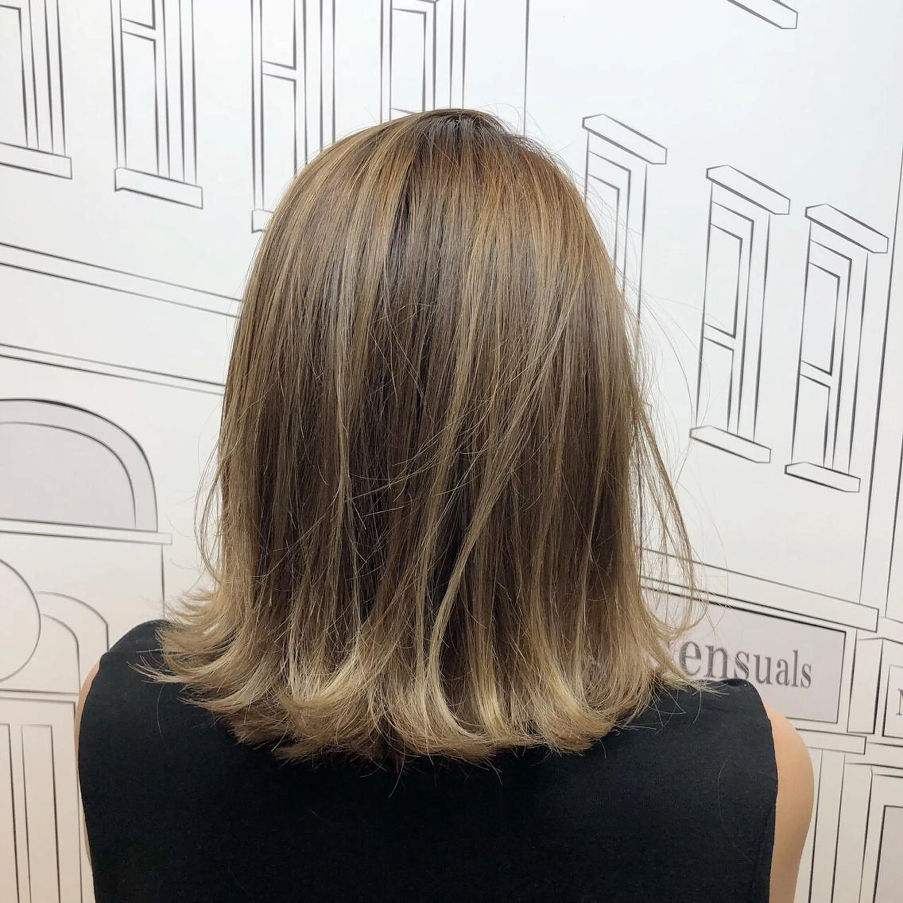 ミディアム カラー レイヤー,ボブ / 彩未のヘアスタイル