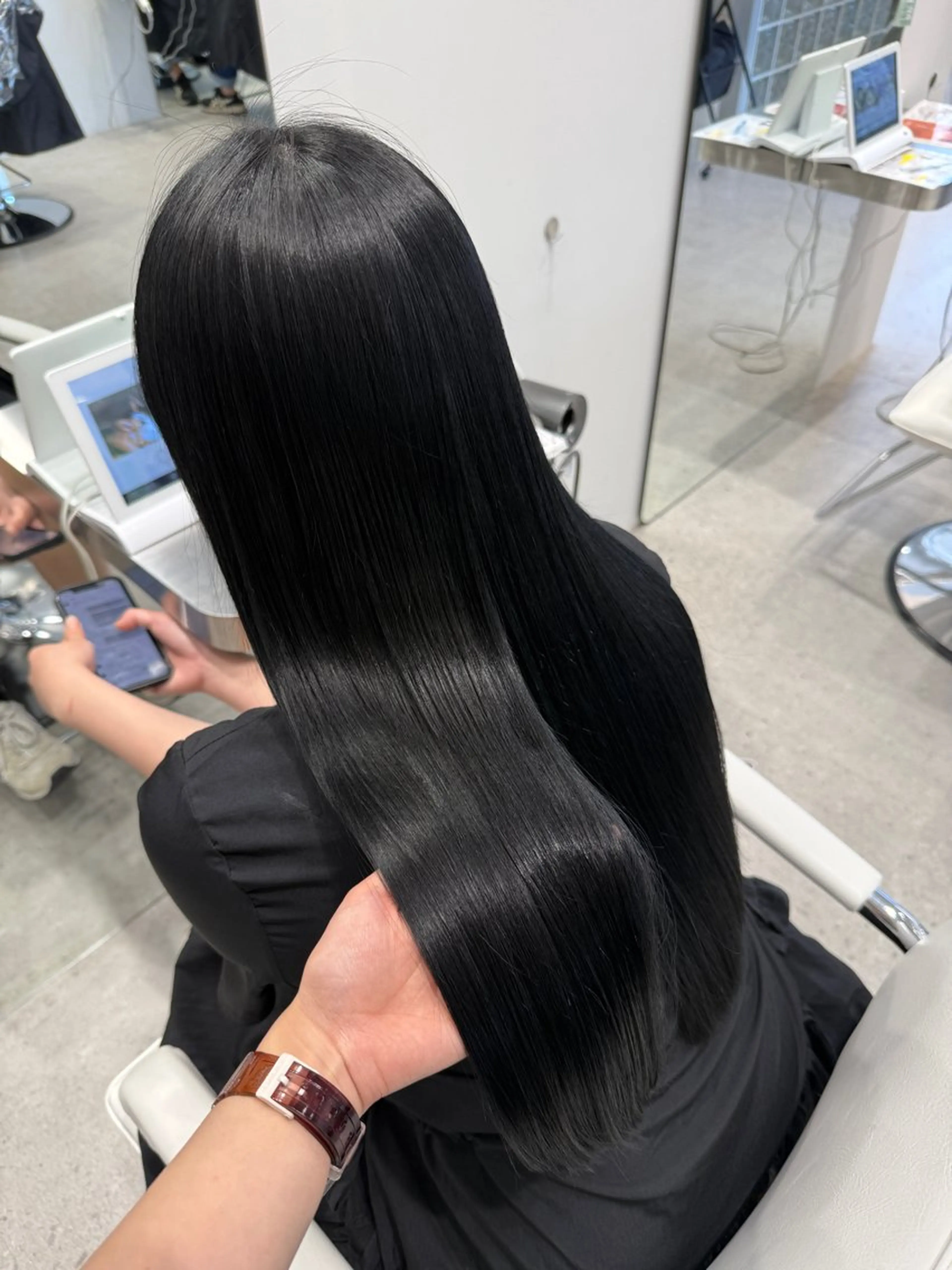 〔 就活応援 〕暗髪カラー ☘︎ ݁˖の写真