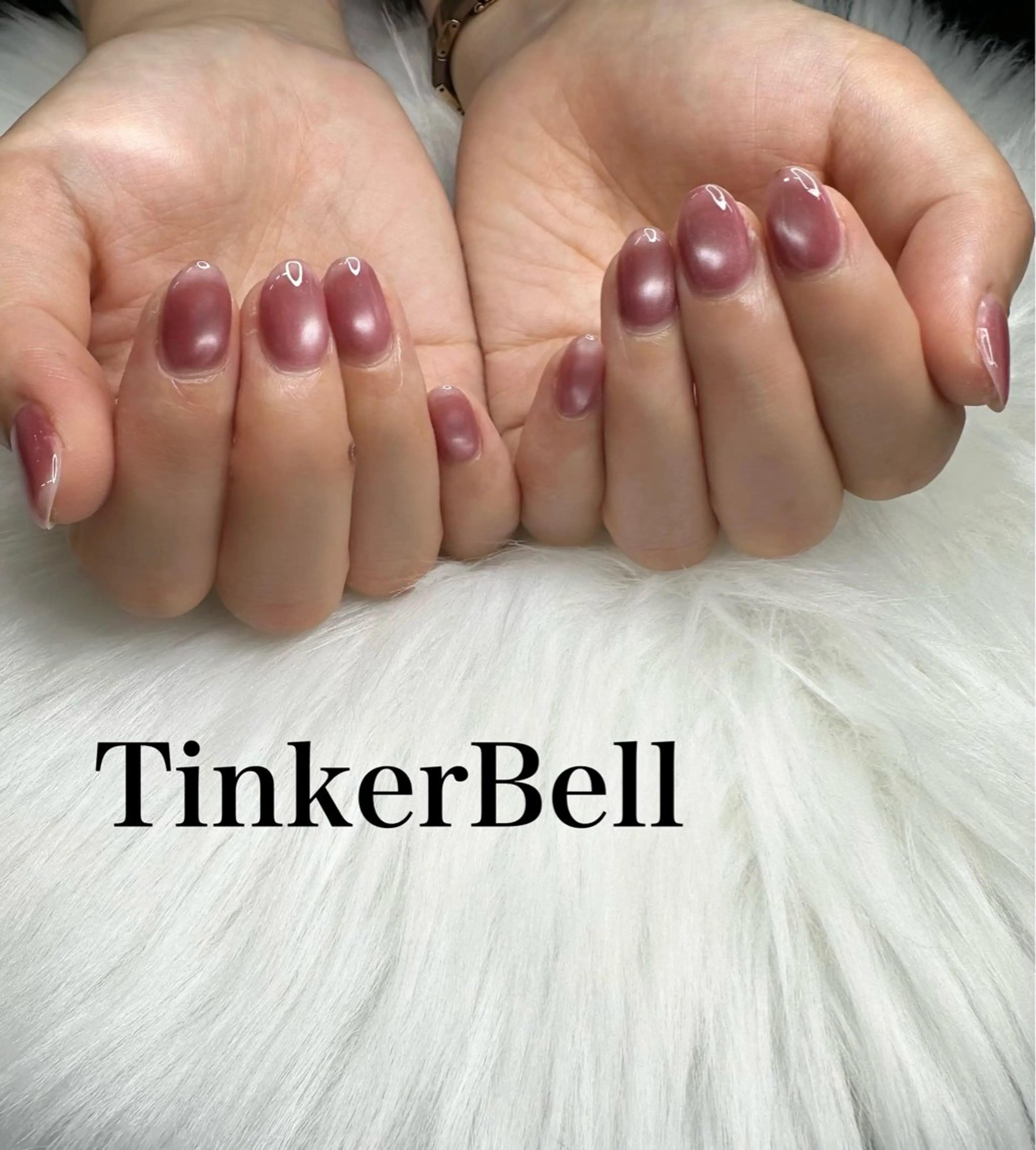 ネイル マグネットネイル ハンドネイル Tinker Bellのネイルデザイン