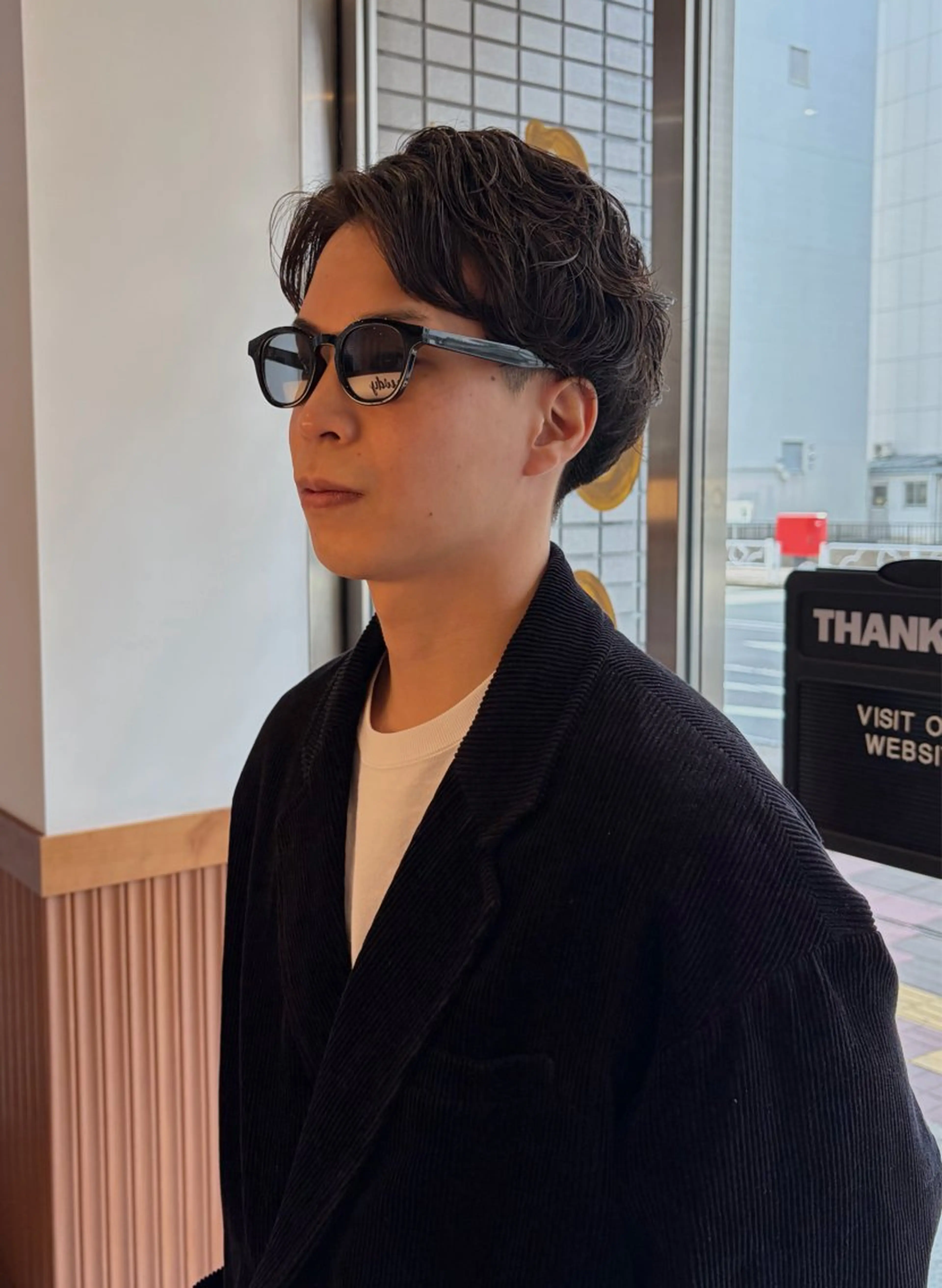 ミディアム ミディアムパーマ カット パーマ SASAnagano 岩下サードゥのヘアスタイル