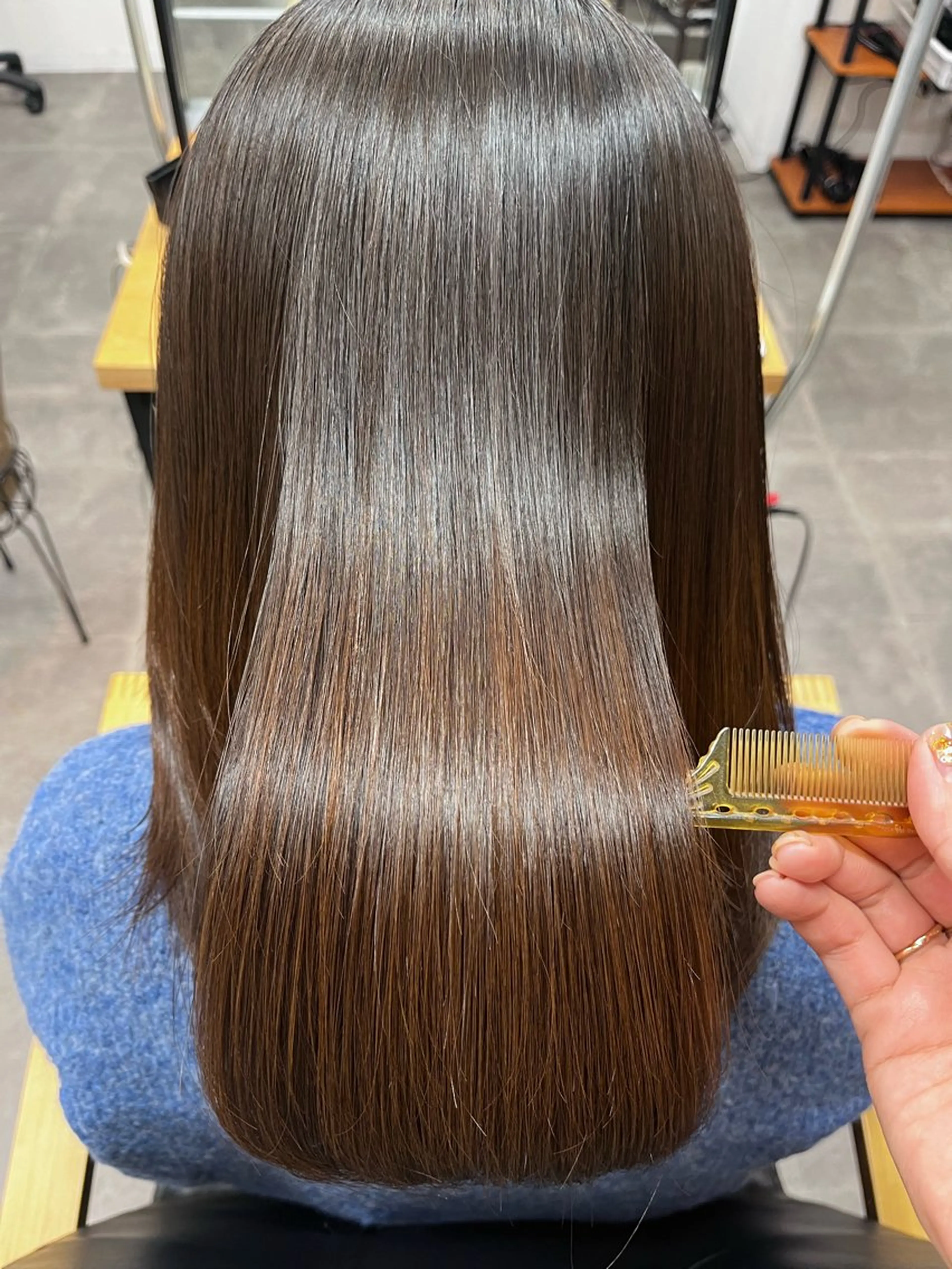 セミロング Ø choir川崎 髪質改善&ヘッドスパのヘアスタイル