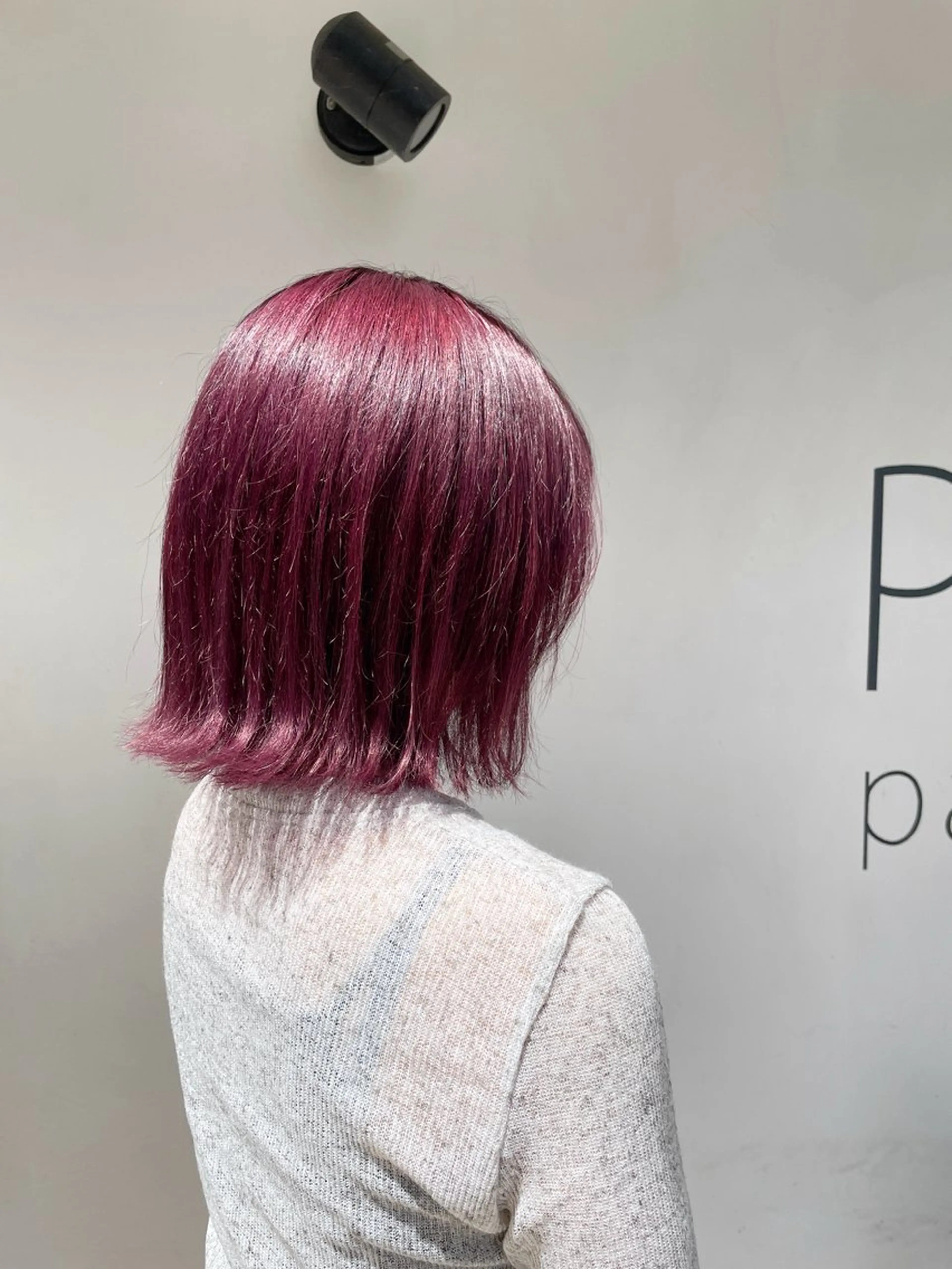 ミディアム カット ヘアカラー トリートメント re; みおのヘアスタイル