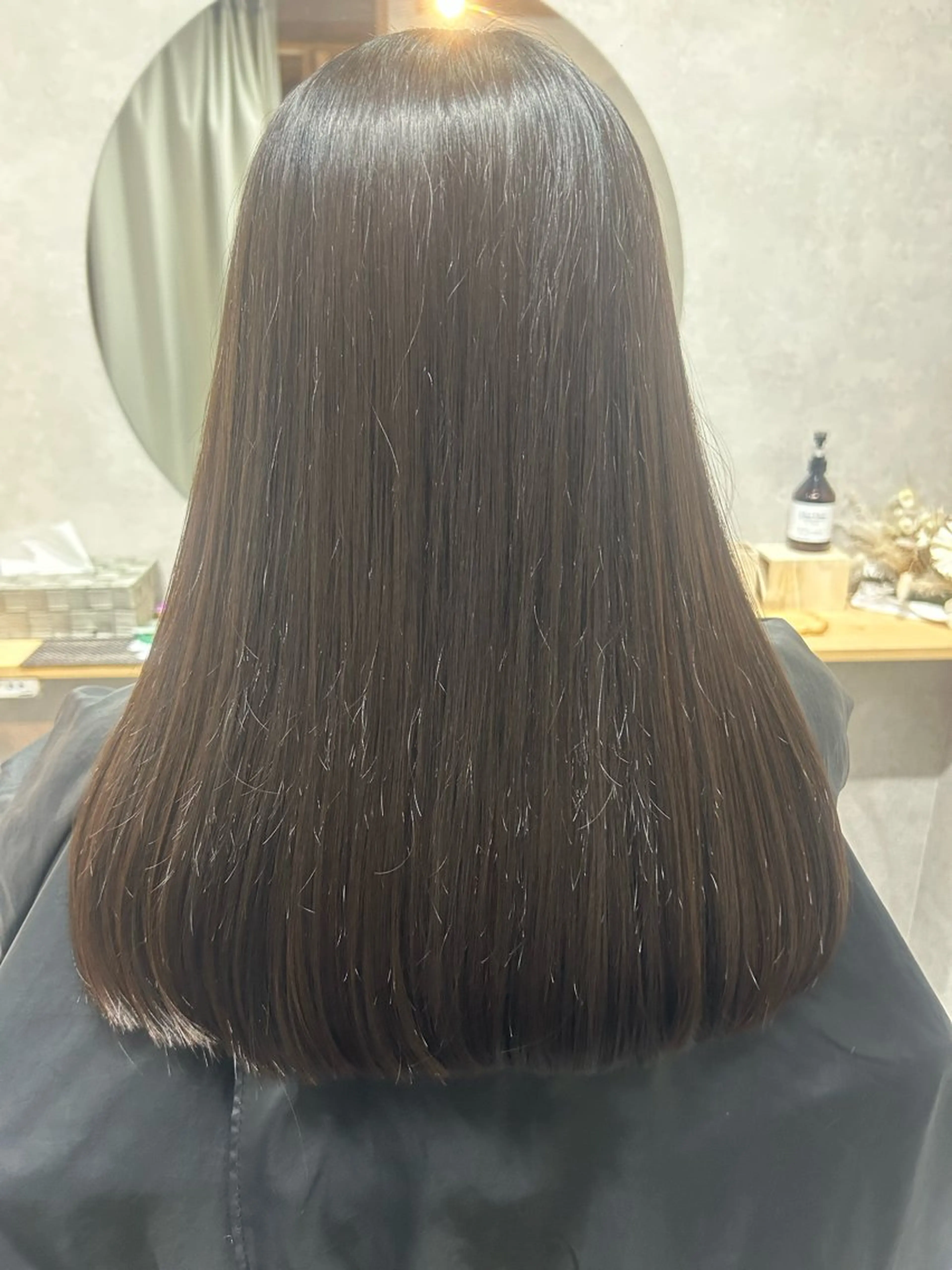 ロング 小島 萌のヘアスタイル