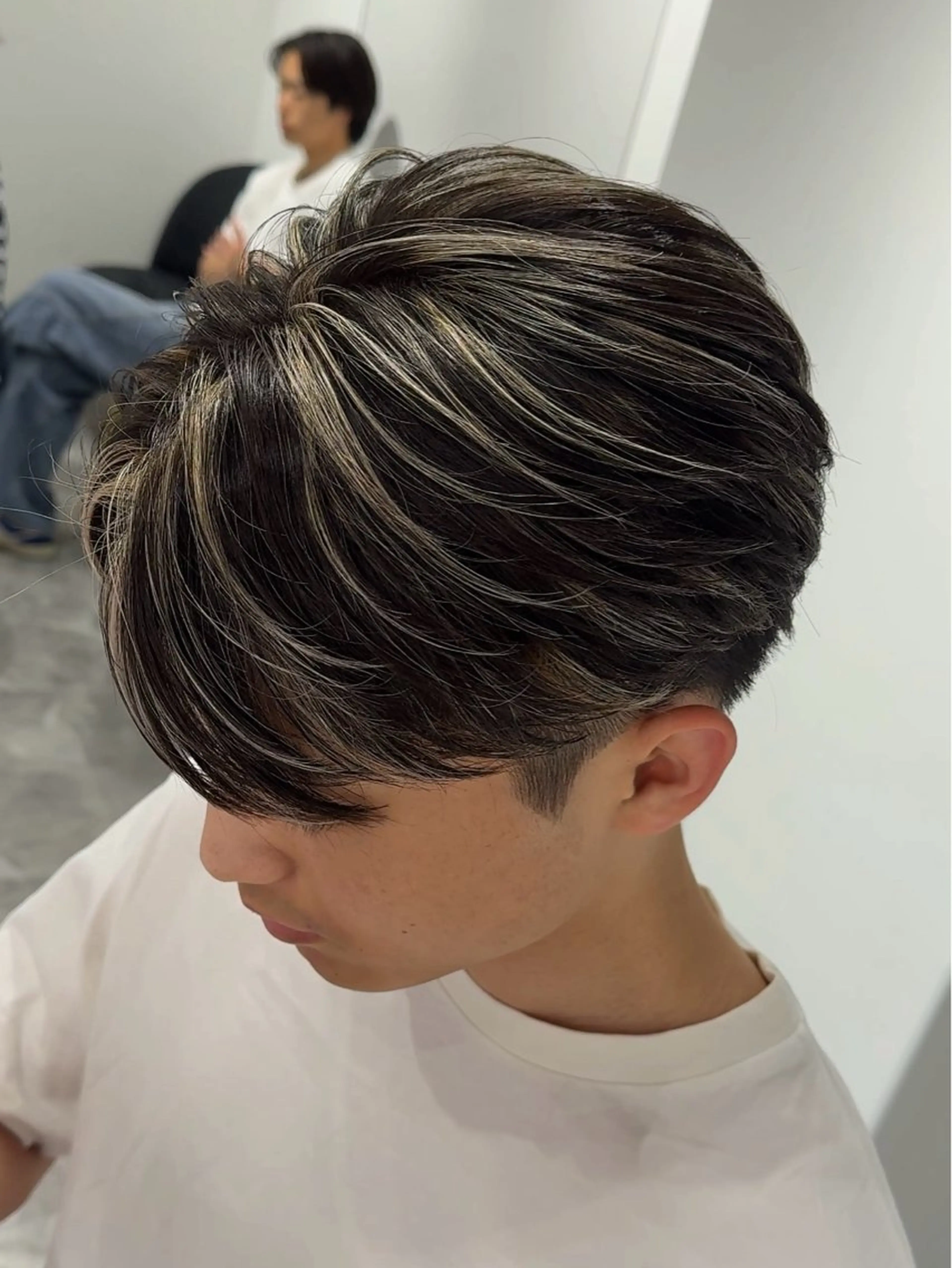 カラー メンズ カット ヘアカラー メンズ/メッシュ ‪‪/セット/aoiのヘアスタイル