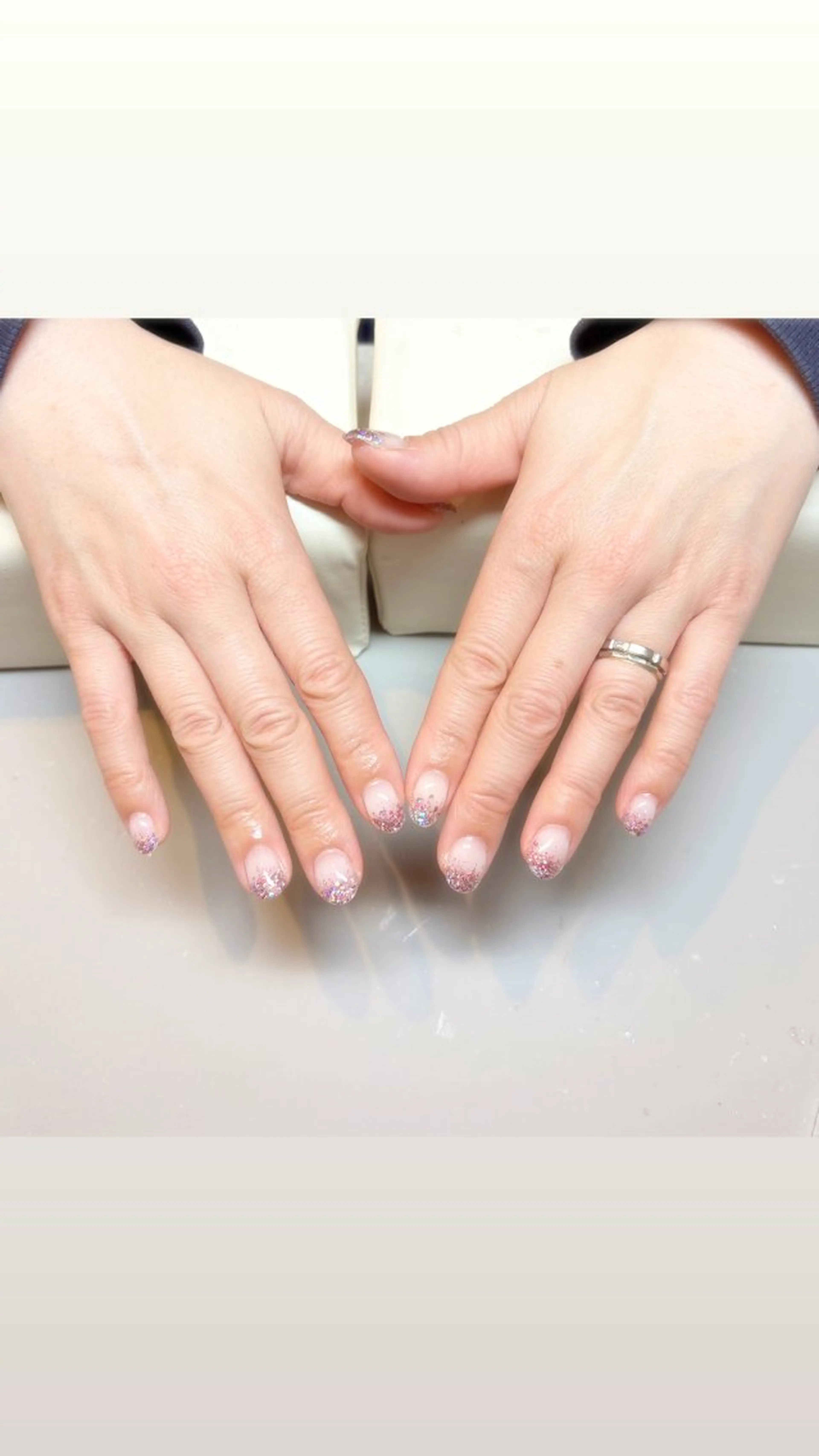 ネイル ラメ(グリッター) ラメグラデーション Aswy.新小岩 chiiのネイルデザイン