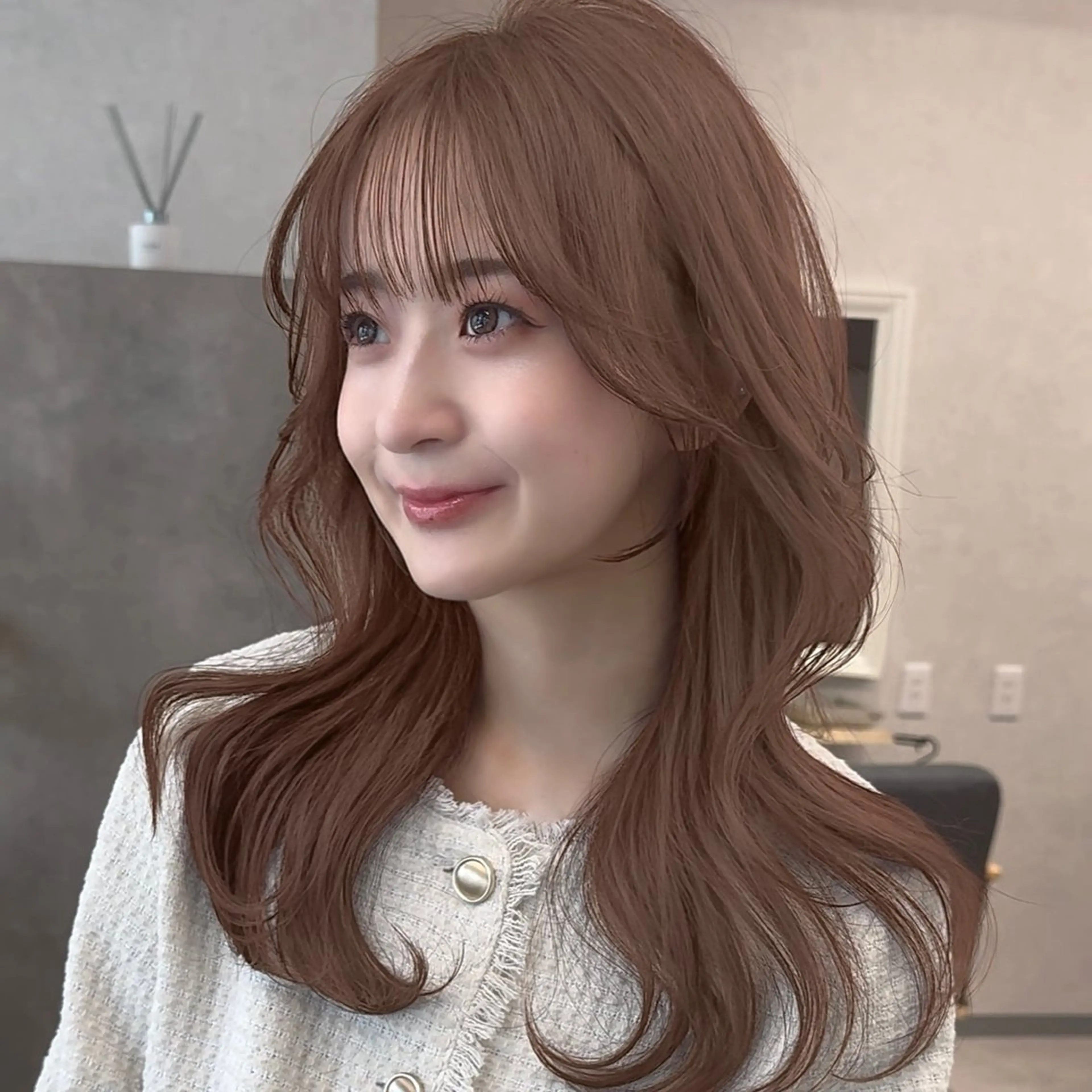 セミロング ヘアカラー 🩶ショート/ 艶髪/asaka🩶のヘアスタイル