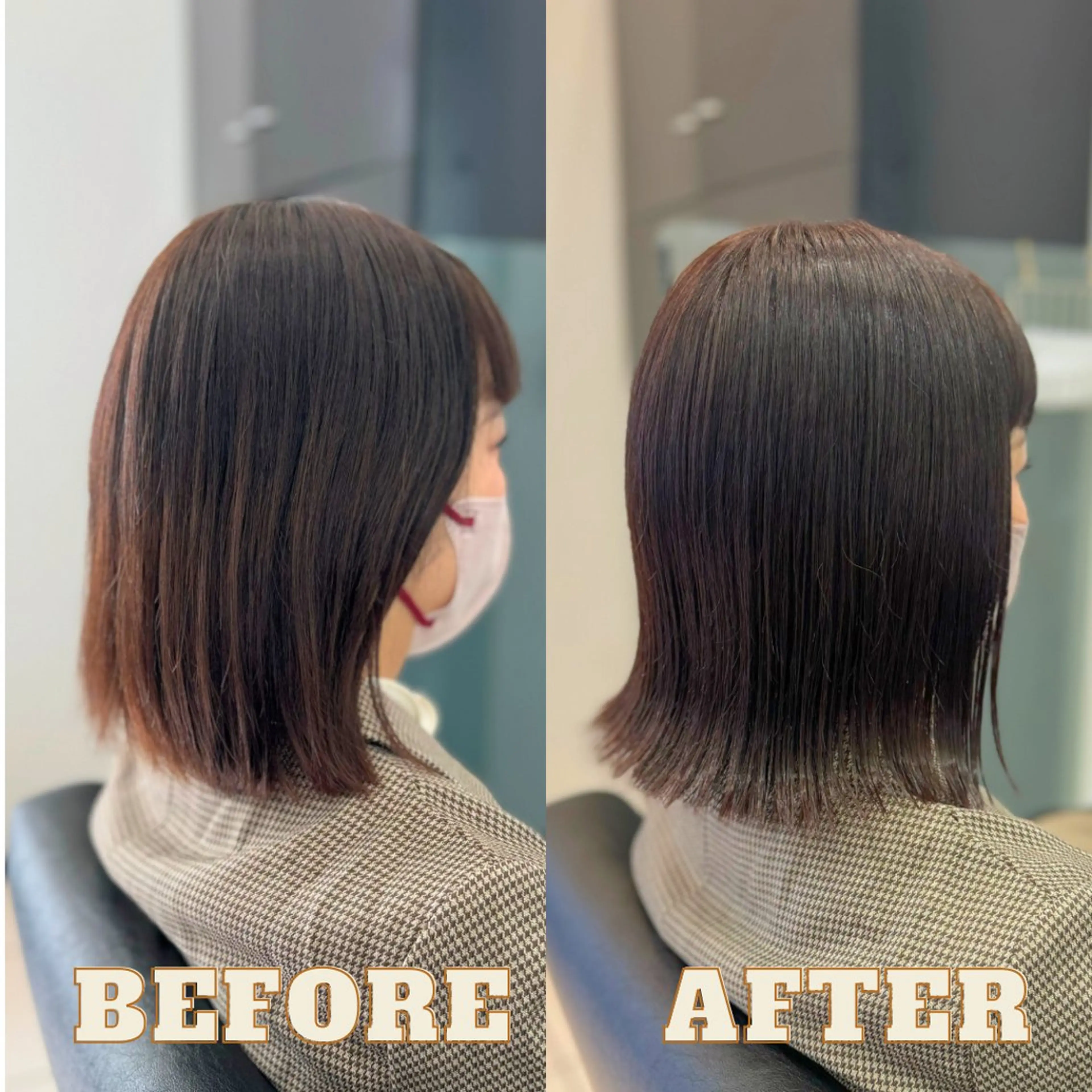 ショート カット ヘアカラー トリートメント YASU🍎CUT 赤系カラー/ヘアケアのヘアスタイル