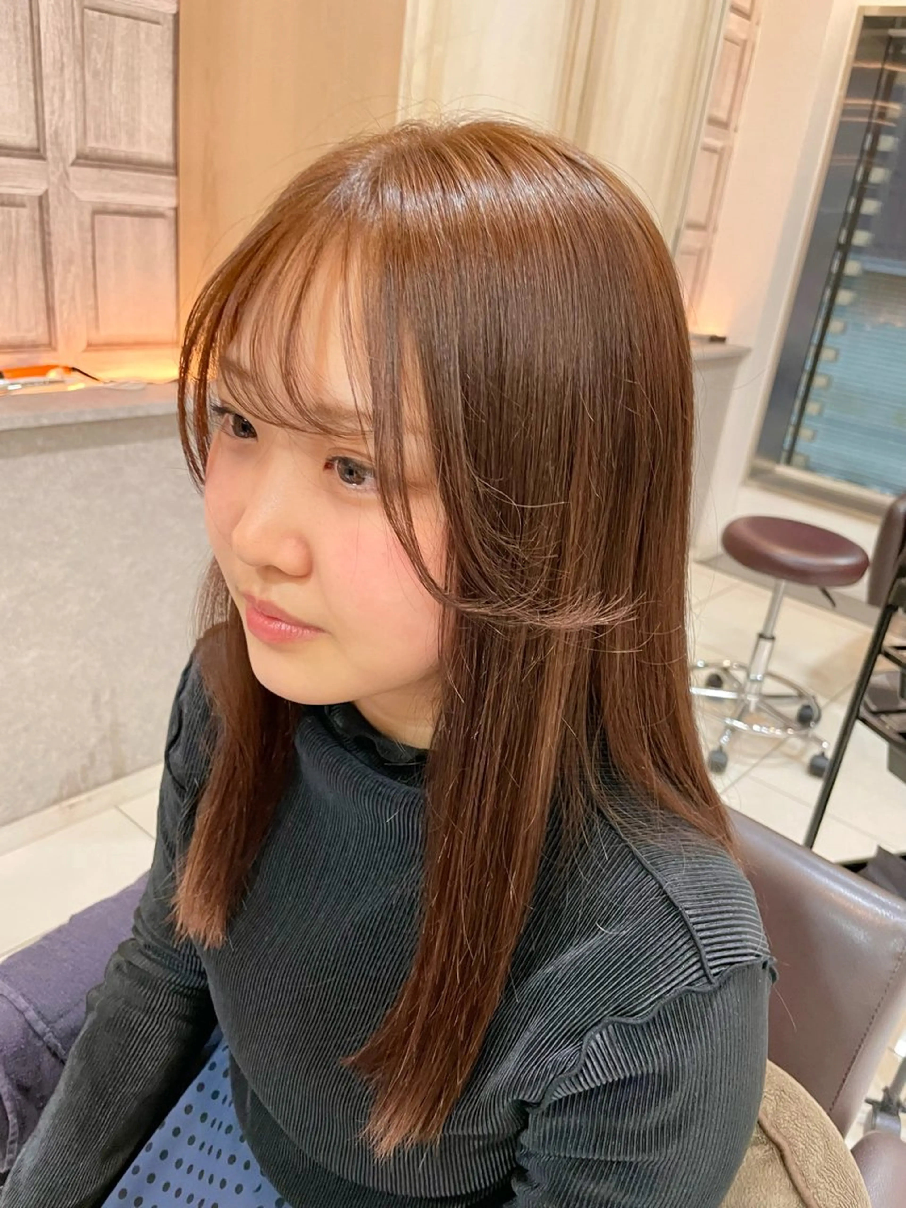 セミロング F.所属・miku 🍑髪質改善サロンのヘアスタイル