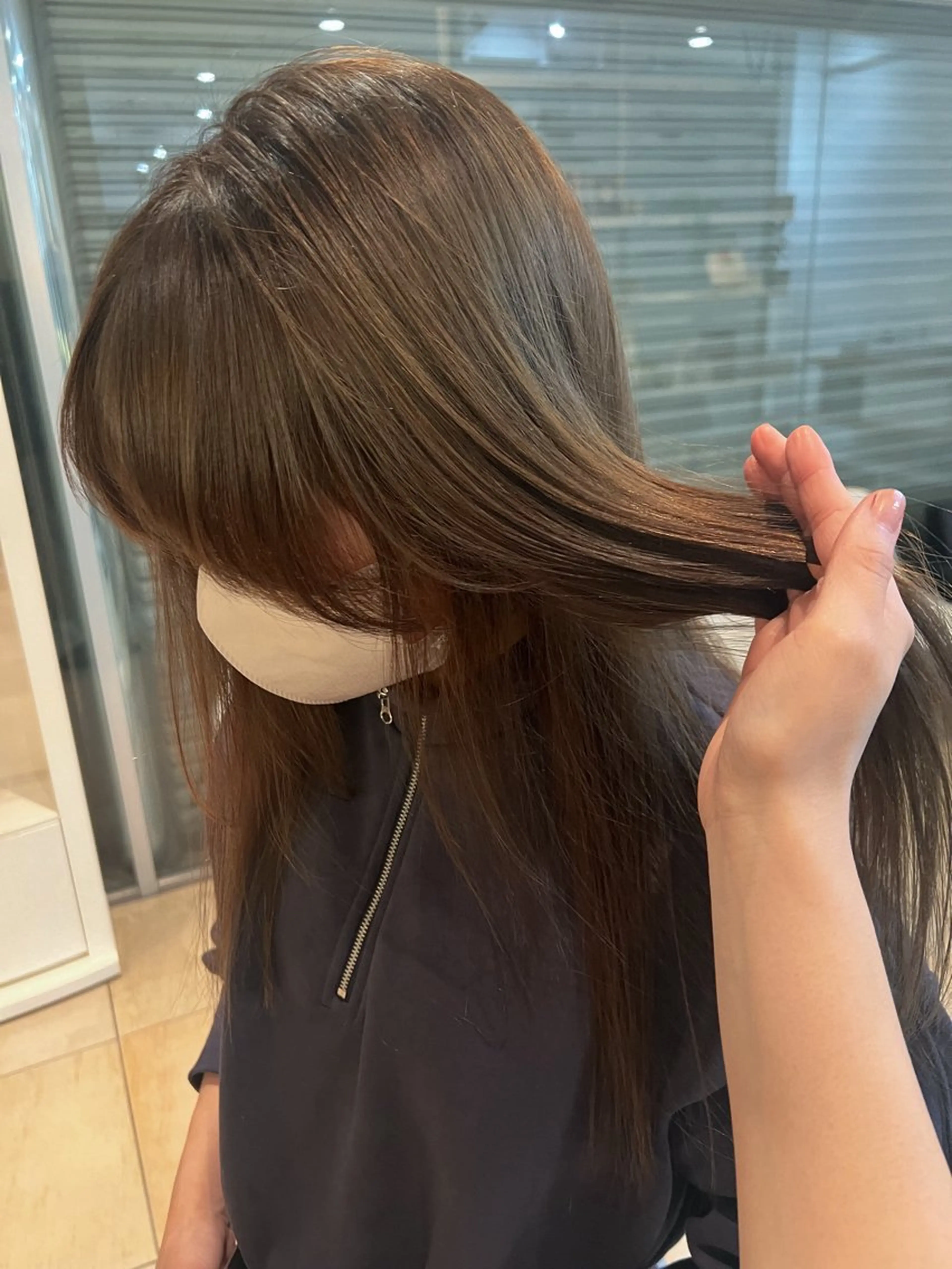 カラー リリカ🐈‍⬛ブリー チカラー/上永谷のヘアスタイル