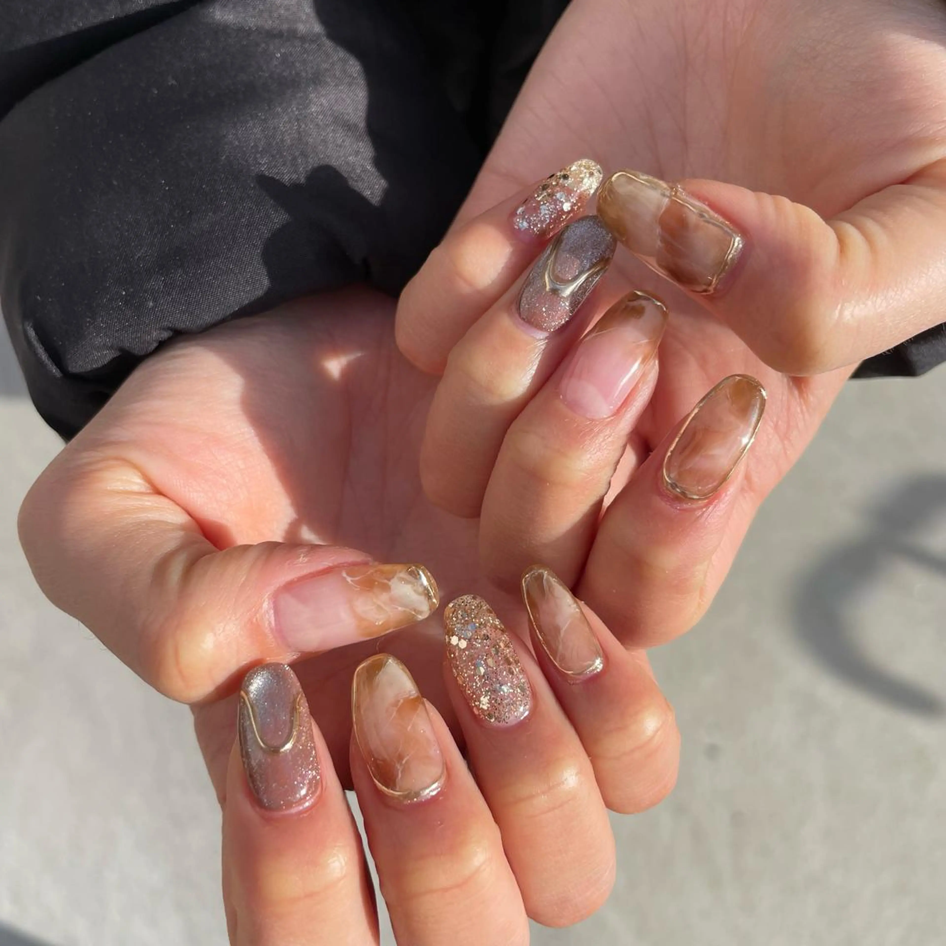 ネイル ニュアンスネイル ハンドネイル Sea  nail by emaのネイルデザイン