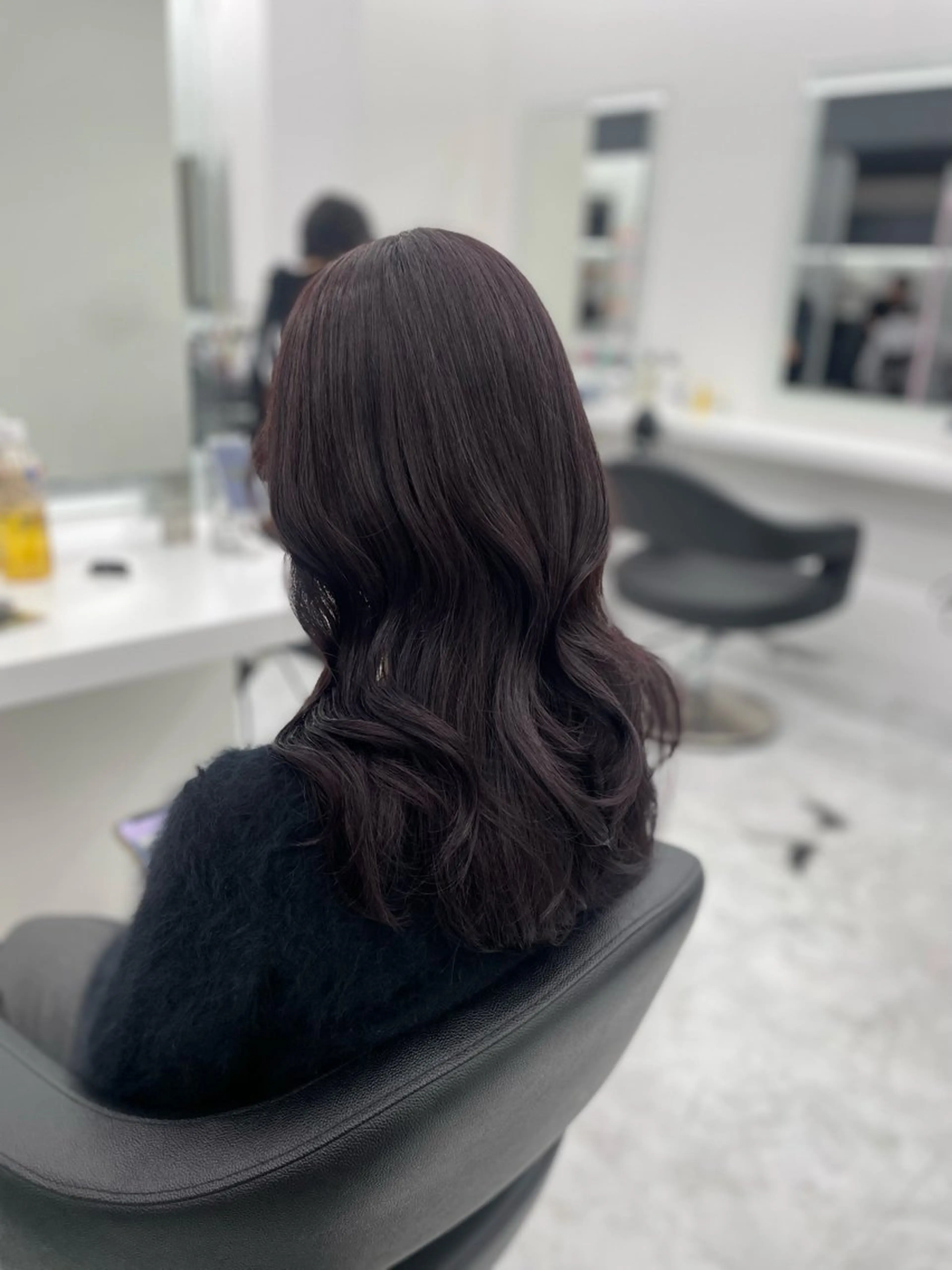 セミロング カラー 🤍韓国トレンド ヘア🤍miku🤍のヘアスタイル