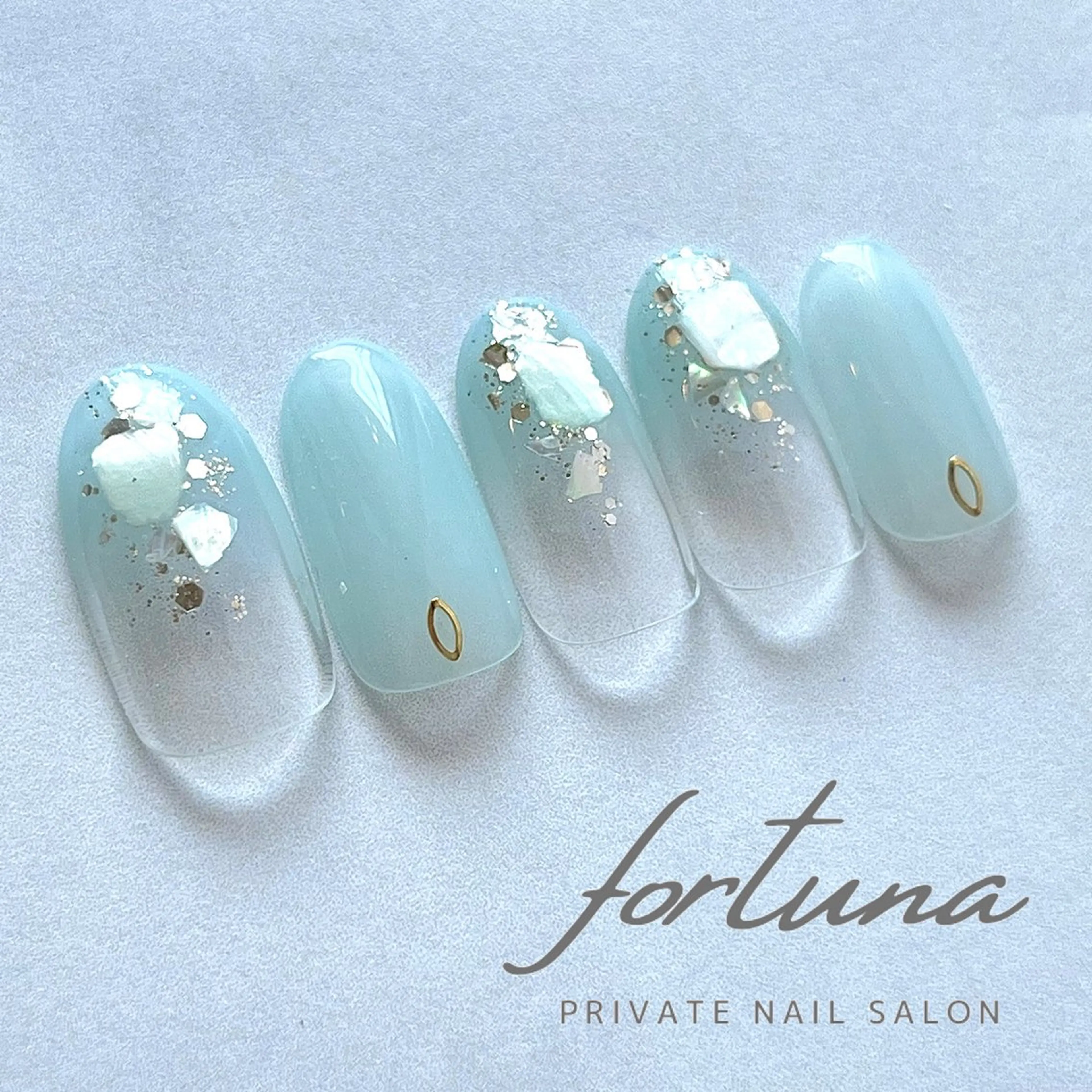 ネイル グラデーション 夏ネイル ハンドネイル fortuna 武藤裕美のネイルデザイン