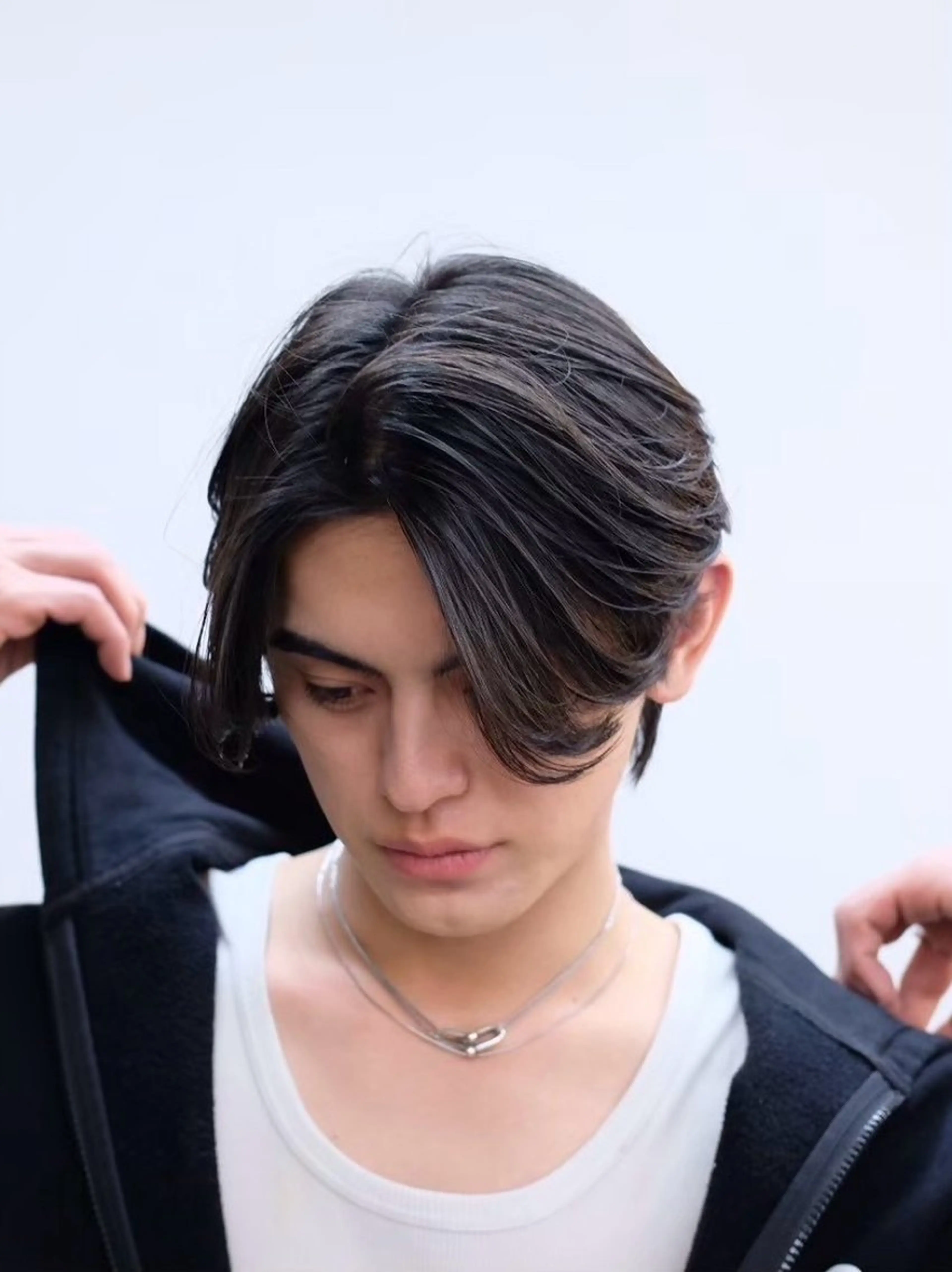 パーマ メンズ センターパート メンズパーマ カット パーマ トリートメント k.e.y銀座店所属・安藤幹人 メンズカット/パーマのヘアスタイル