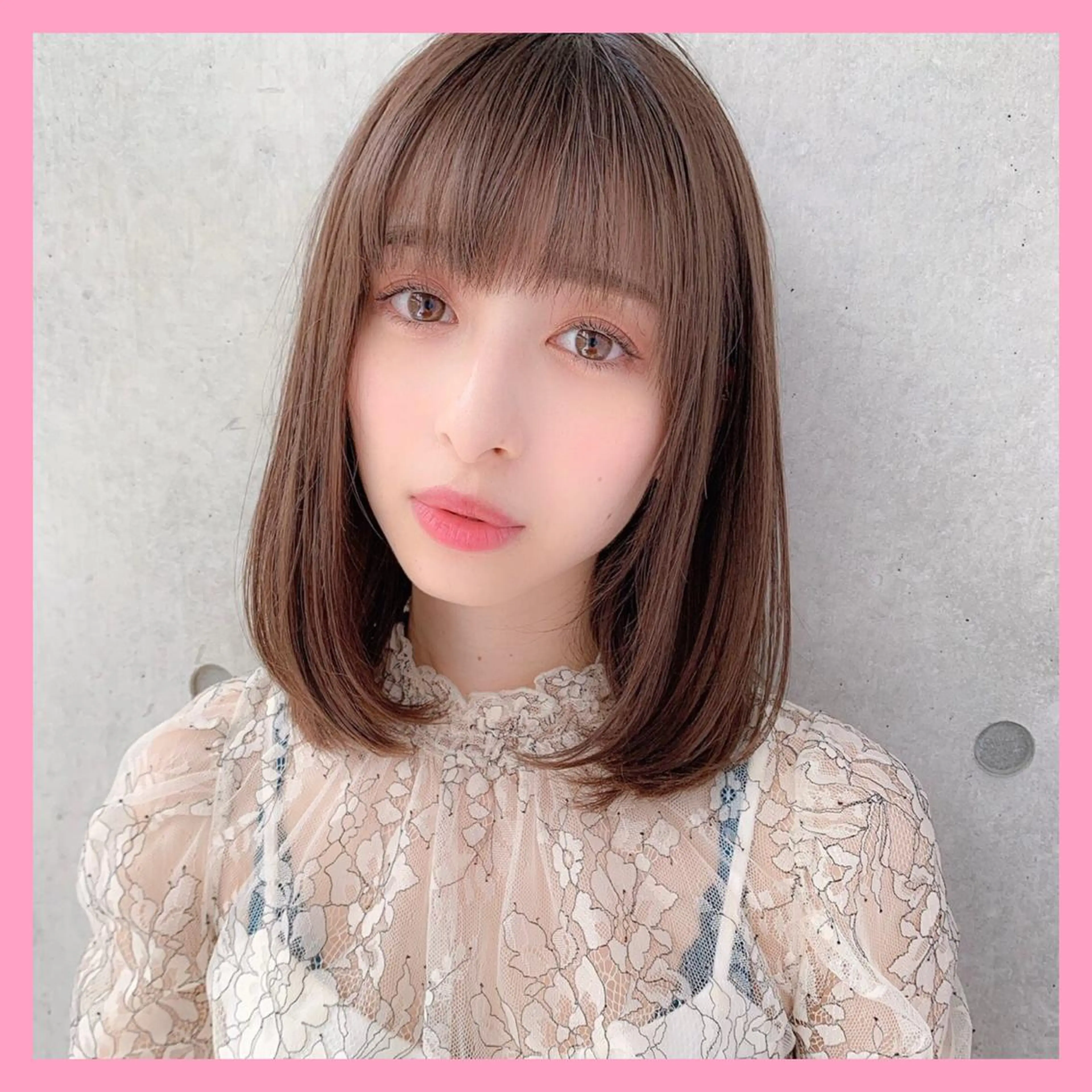 ミディアム ♡透け感カラー 大賀哲平♡のヘアスタイル