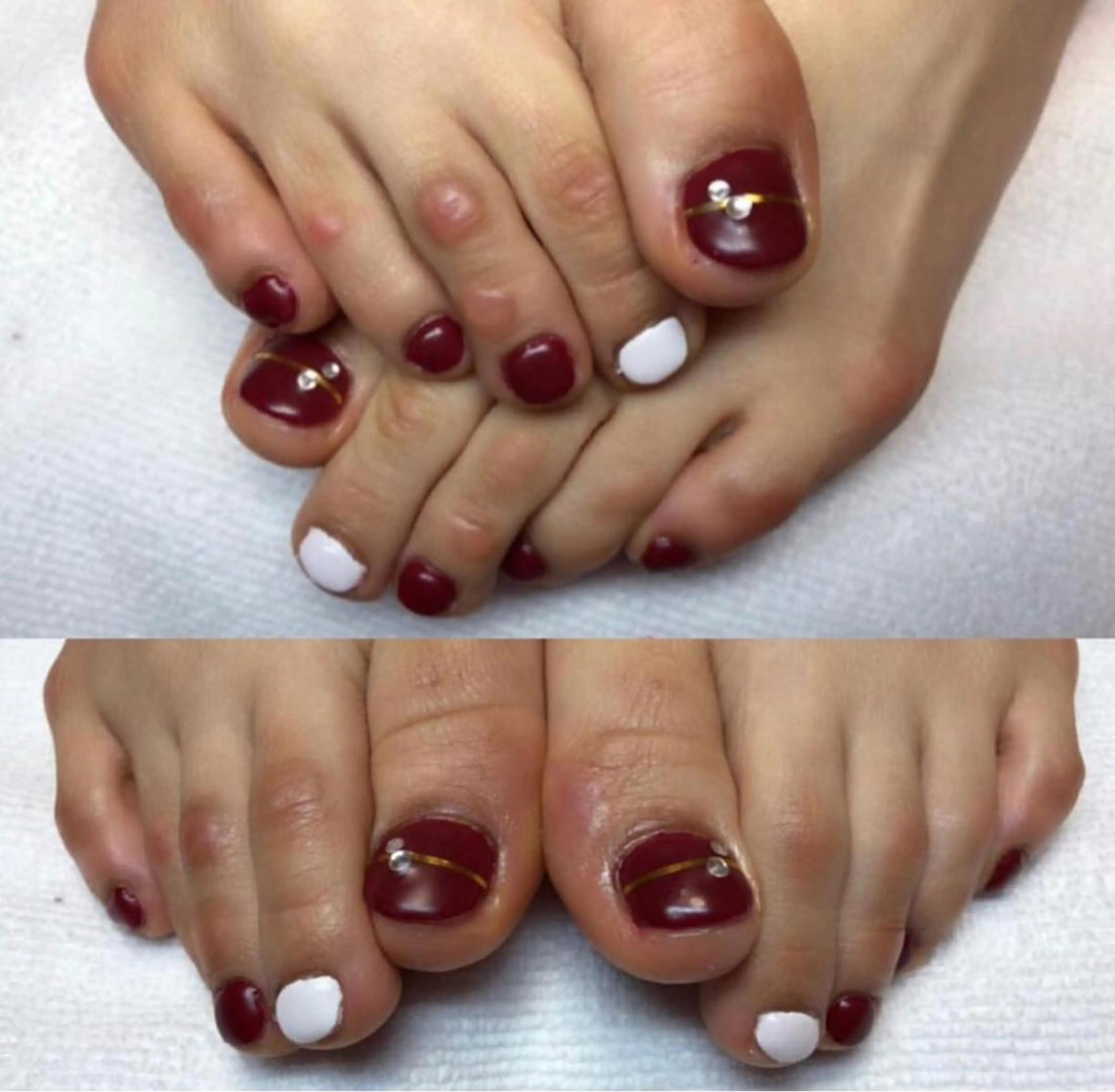 ﾜﾝｶﾗｰ(ﾌｯﾄNail) ｵﾌ無し※ｹｱ込み!!ｶﾗｰは2色まで※ﾊﾟｰﾂ、ｱｰﾄ等要相談(別途ﾌﾟﾗｽ料金有)の写真