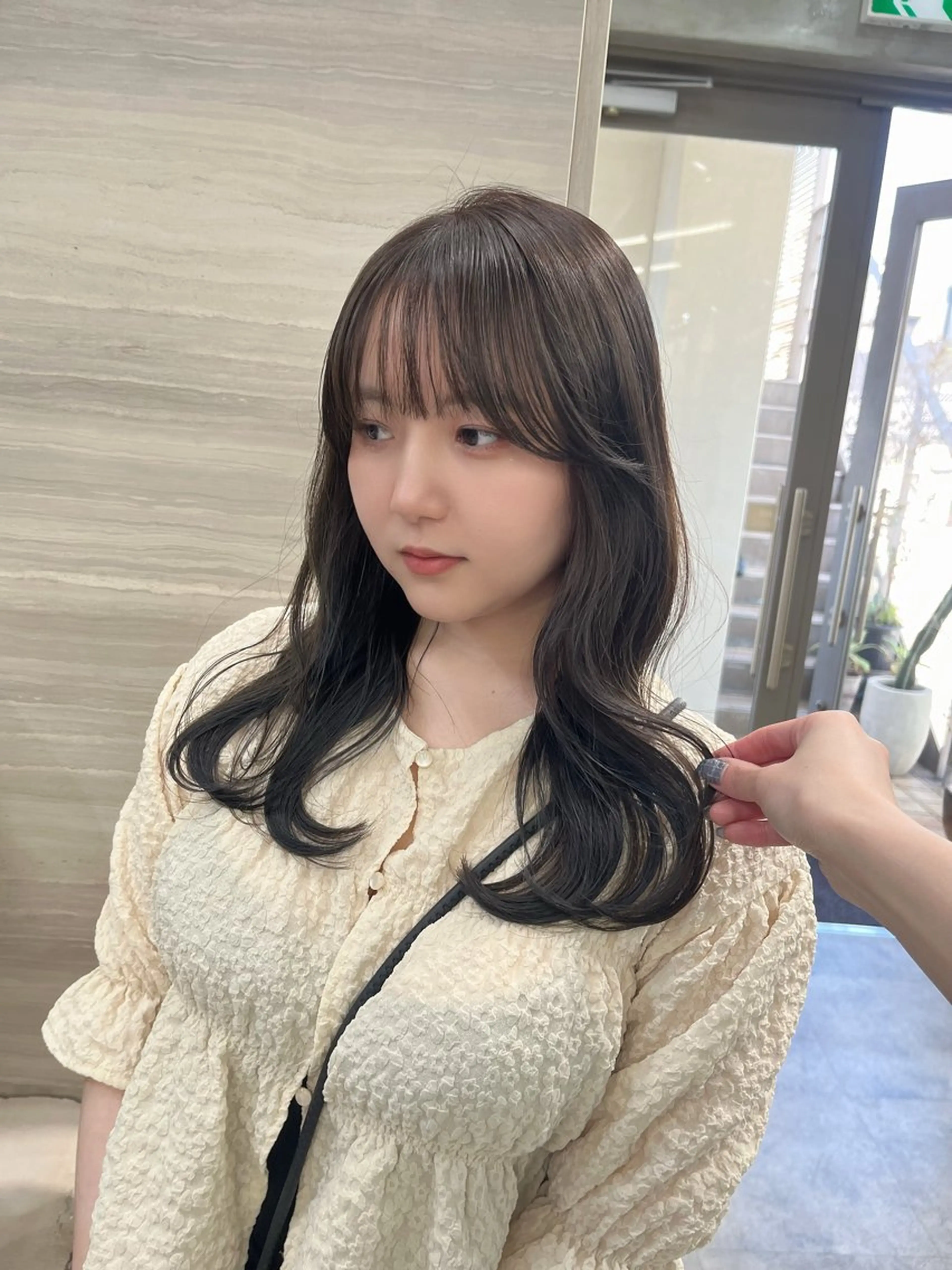 ロング カラー 透明感カラー カット ヘアカラー トリートメント ナツミ/透明感カラー /酸性ストレートのヘアスタイル