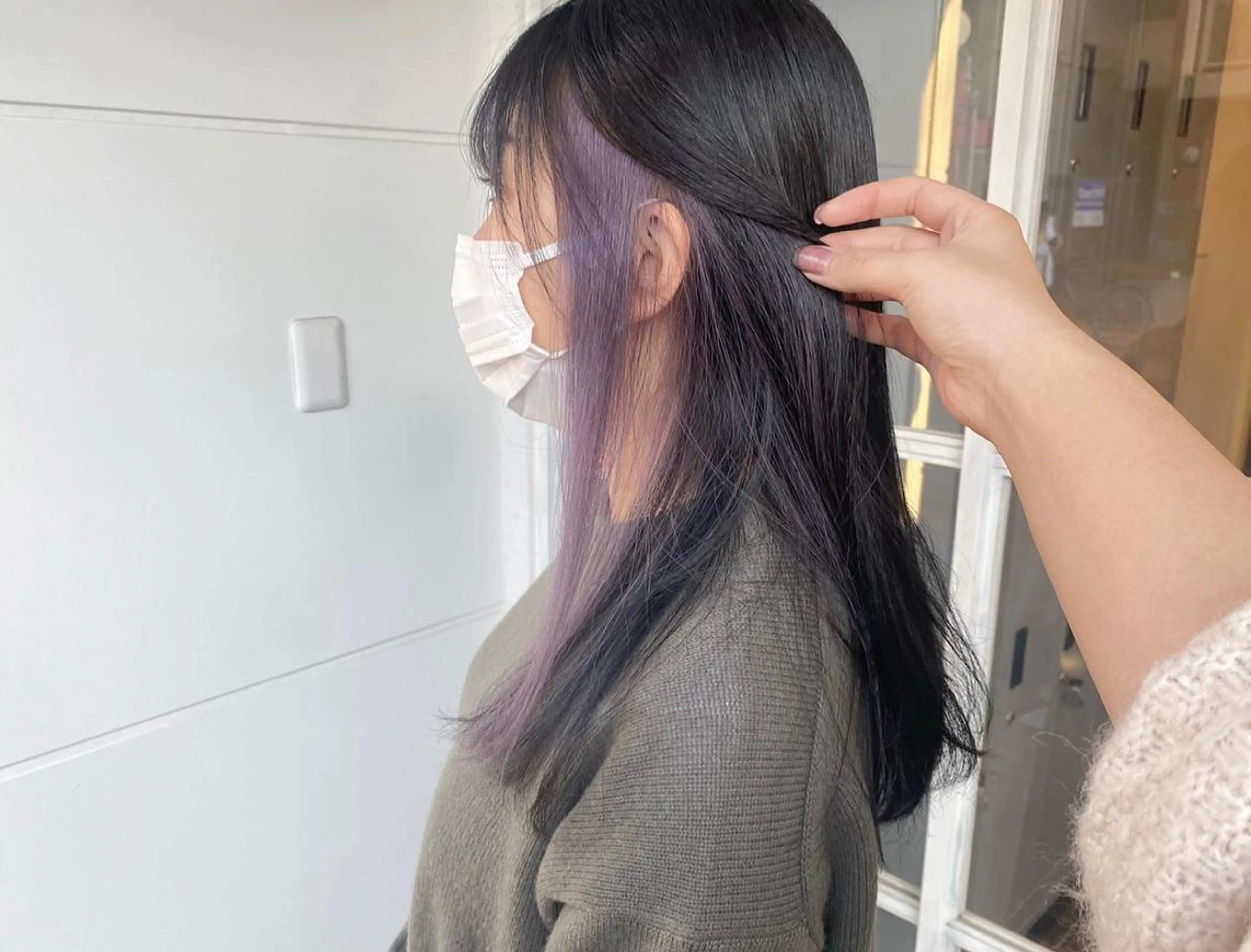 ロング カラー たなか もえなのヘアスタイル