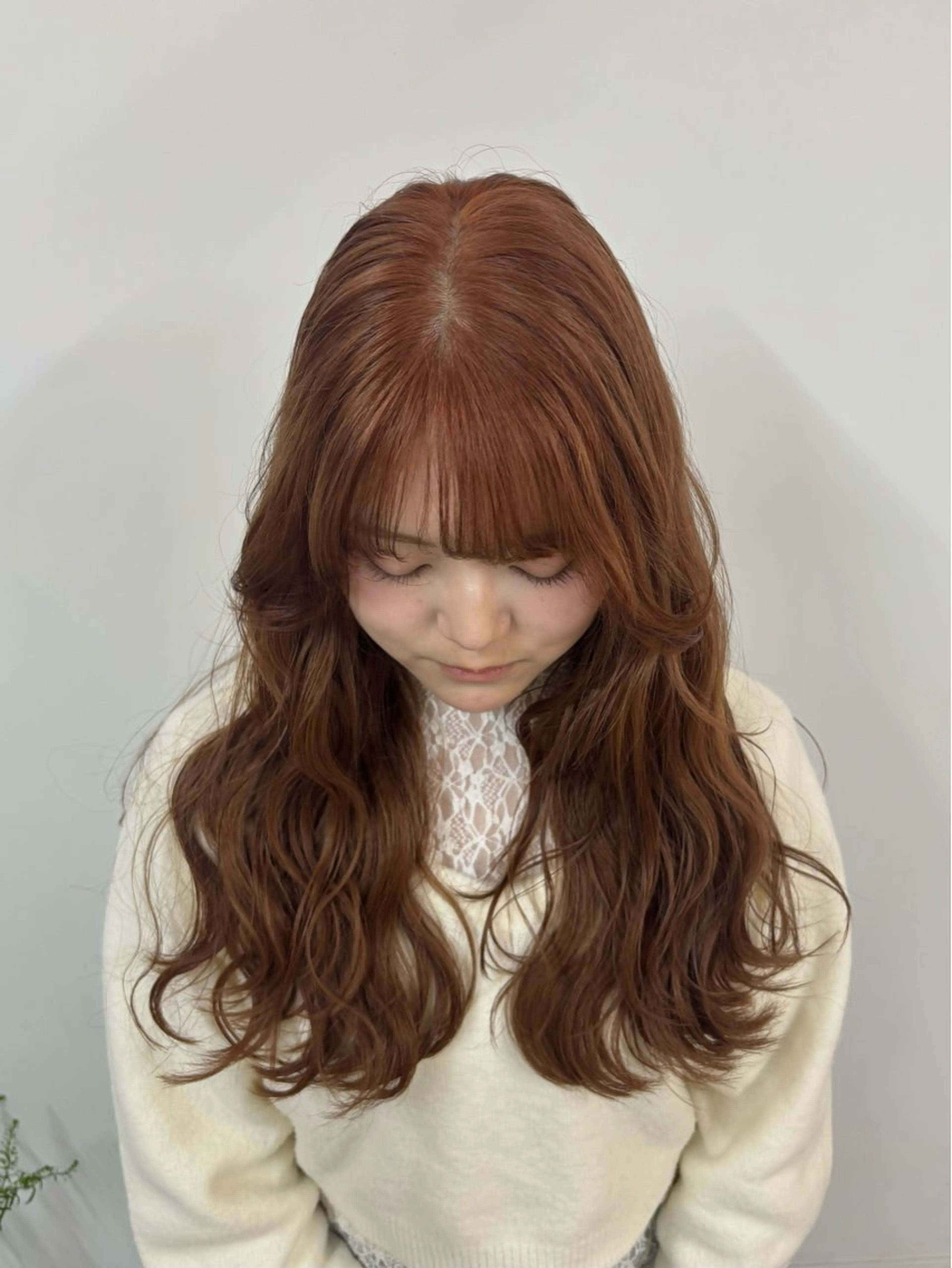 ロング カラー ベージュカラー オレンジ オレンジベージュ ハナ🌻/福岡美容室 /kiiのヘアスタイル