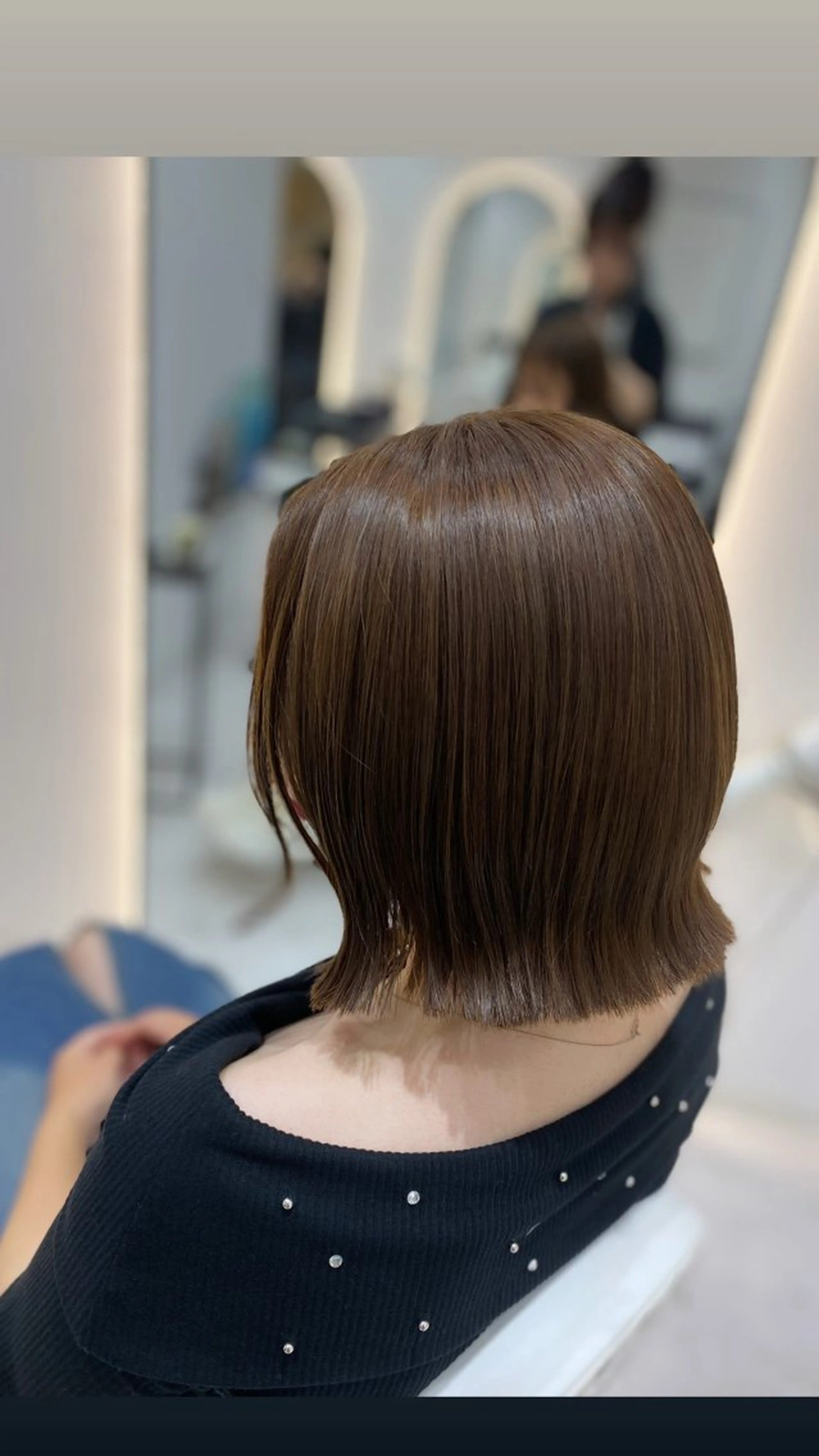 ショート カラー ベージュカラー ボブ くびれヘア トリートメント カット ヘアカラー トリートメント 艶髪・透明感カラー・ 韓国ヘア・Yuriのヘアスタイル