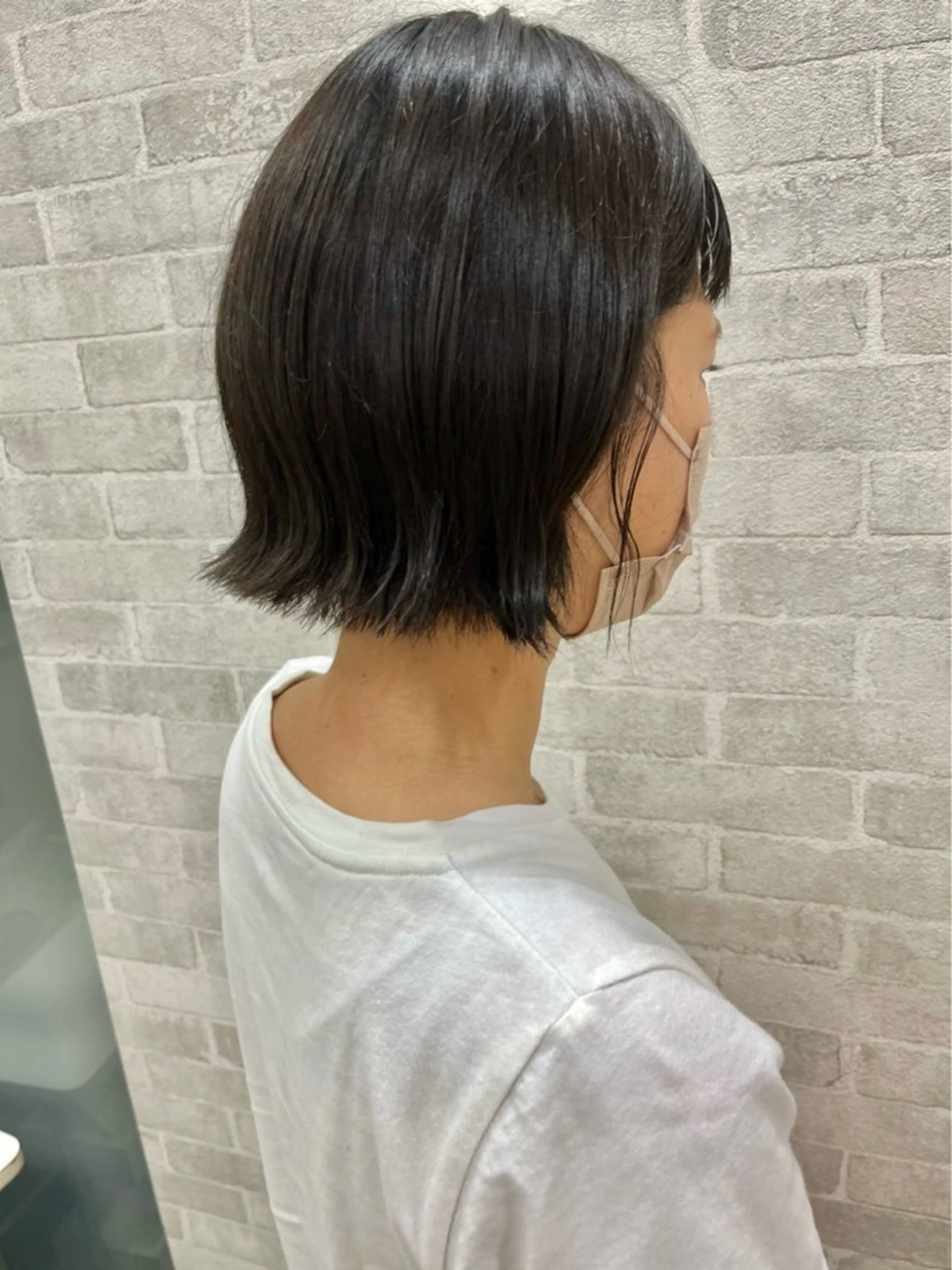 ショート カラー パーマ ヤマグチ ユキナのヘアスタイル