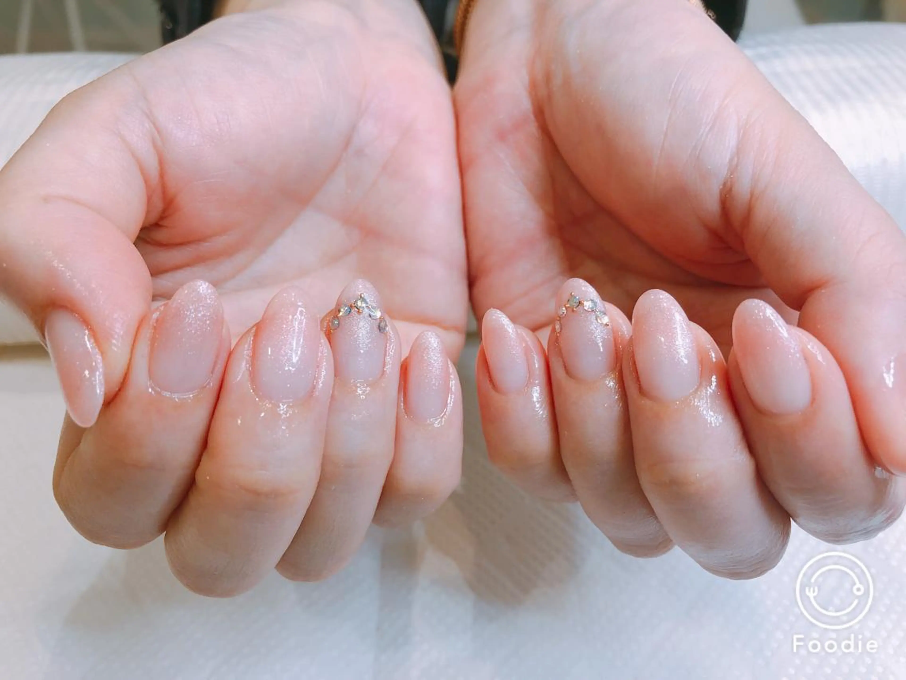 セミロング ネイル 長さ出し専門 nynaのネイルデザイン