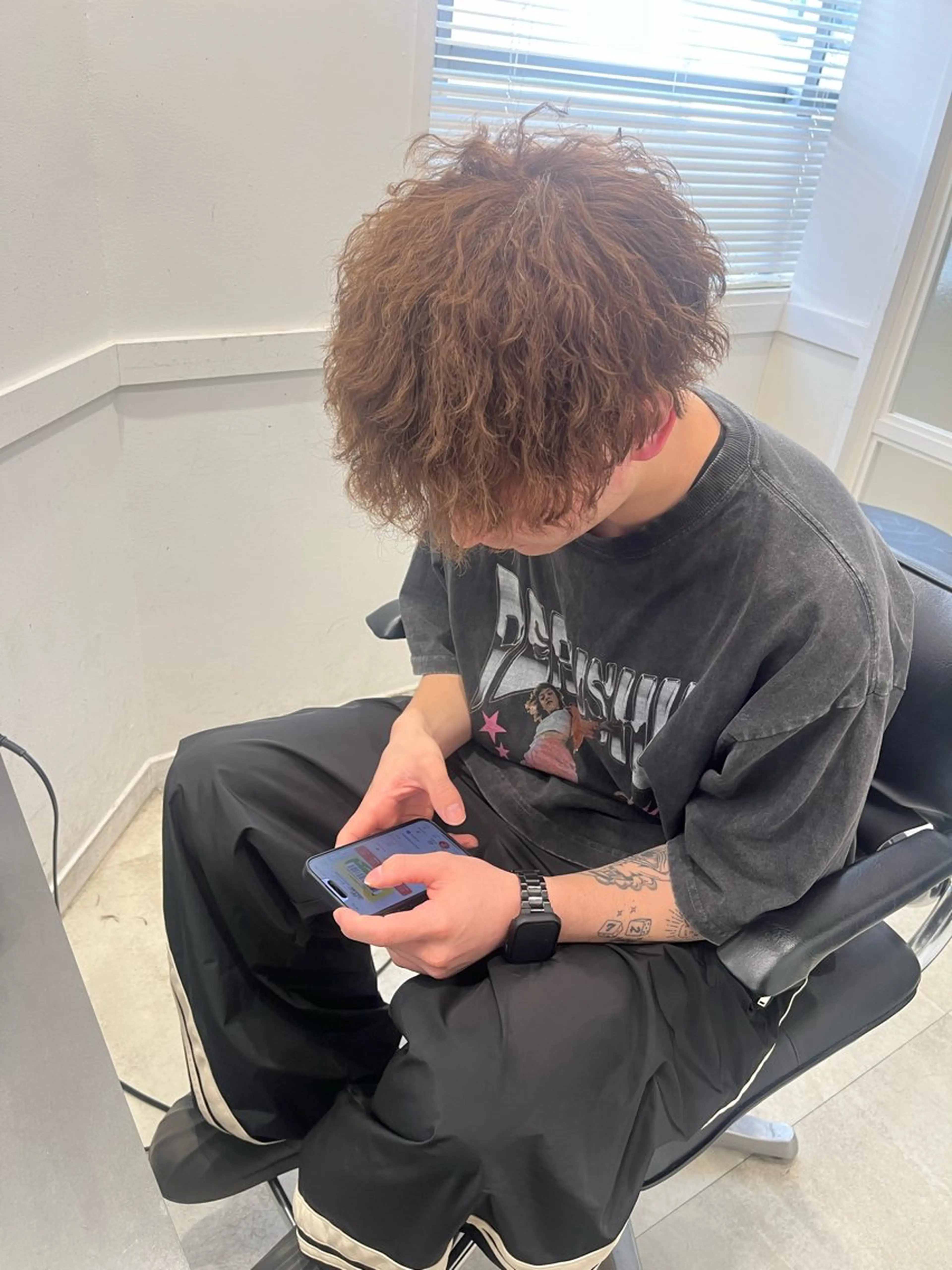 パーマ メンズ カット パーマ ヘッドスパ Go Today シェアサロン 横浜店所属・【ただの天才 🎨】のヘアスタイル