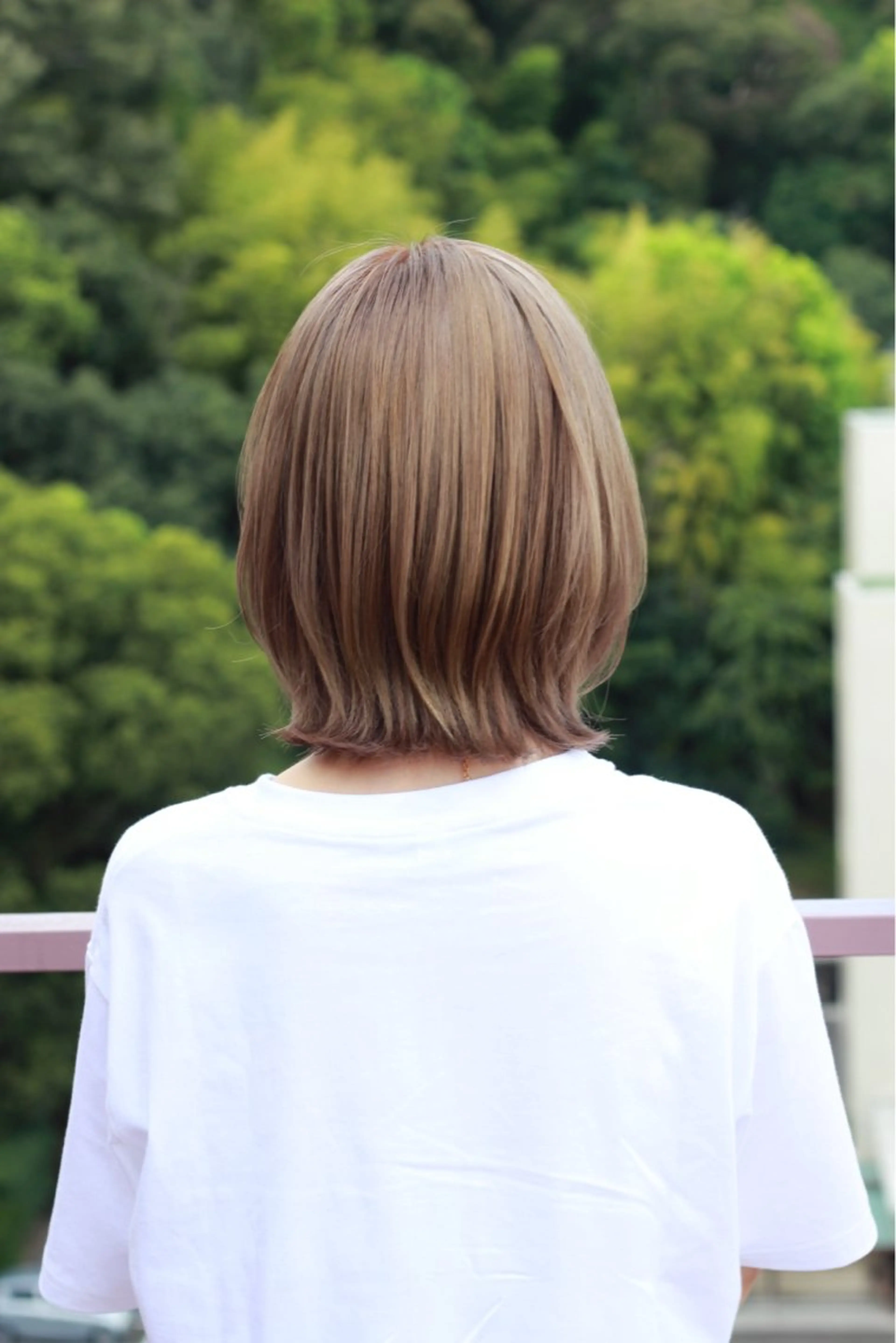 ミディアム カラー ベージュカラー ミルクティーベージュ ヘアカラー Viage （ビアージュ）のヘアスタイル