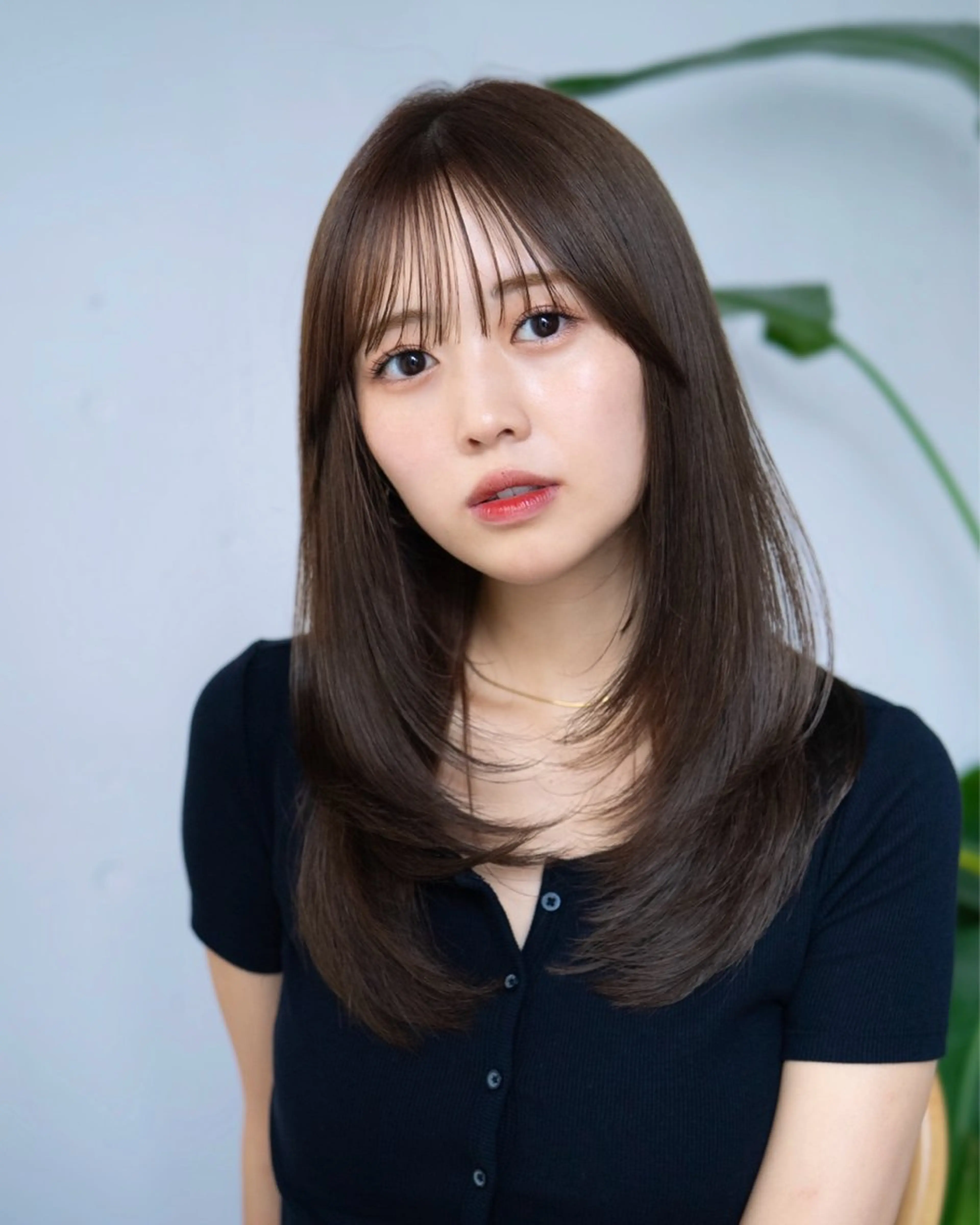 ロング 顔周りカット レイヤーカット カット ヘアセット AIN.ANLY.所属・顔まわりカット/レイ ヤーカット/小池 祐のヘアスタイル