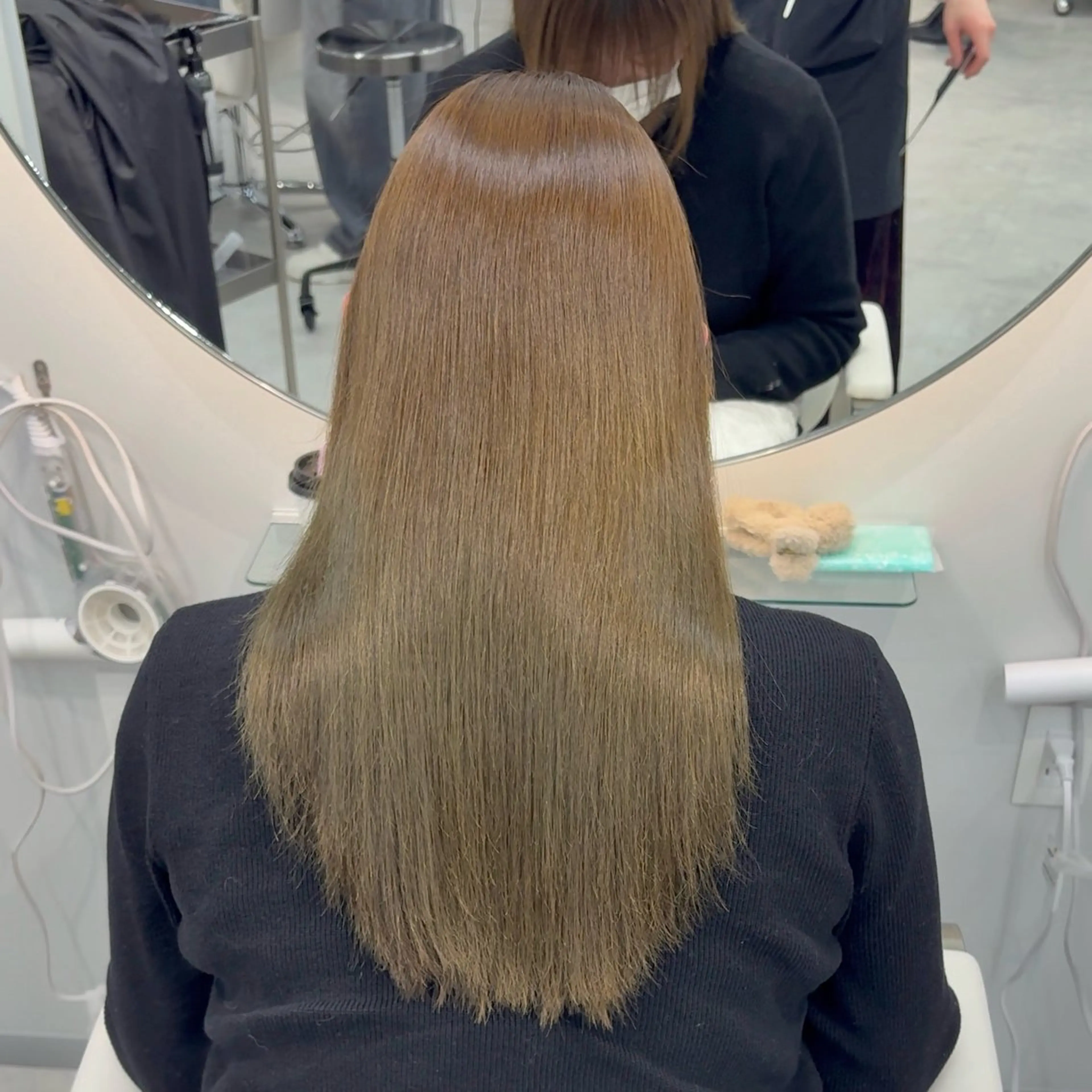 ロング 縮毛矯正 美髪縮毛矯正／ツヤ 髪カラー🫧つばさのヘアスタイル