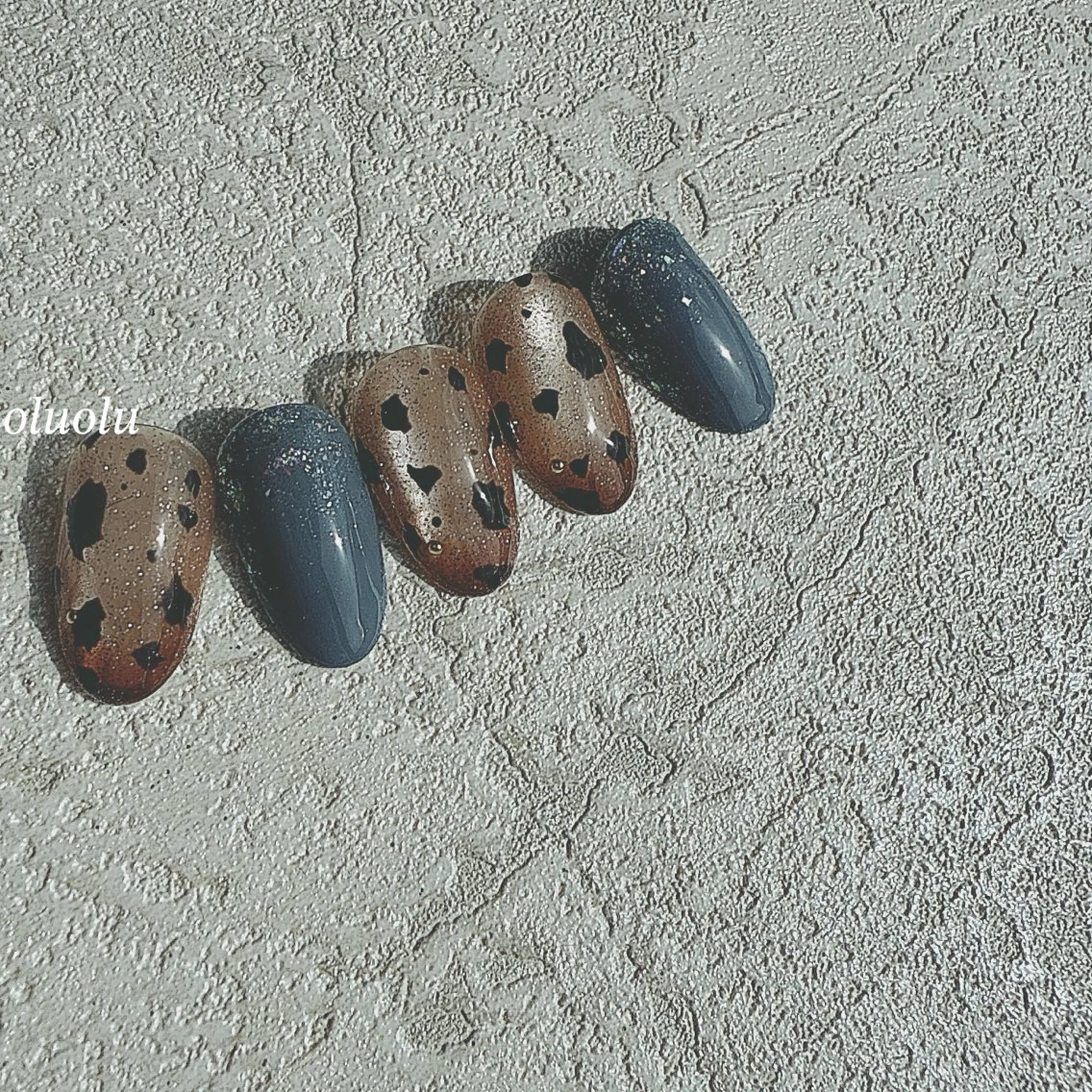 ネイル アートネイル オーロラネイル フラッシュネイル ジェルネイル キラキラネイル ハンドネイル 大村 紬華のネイルデザイン