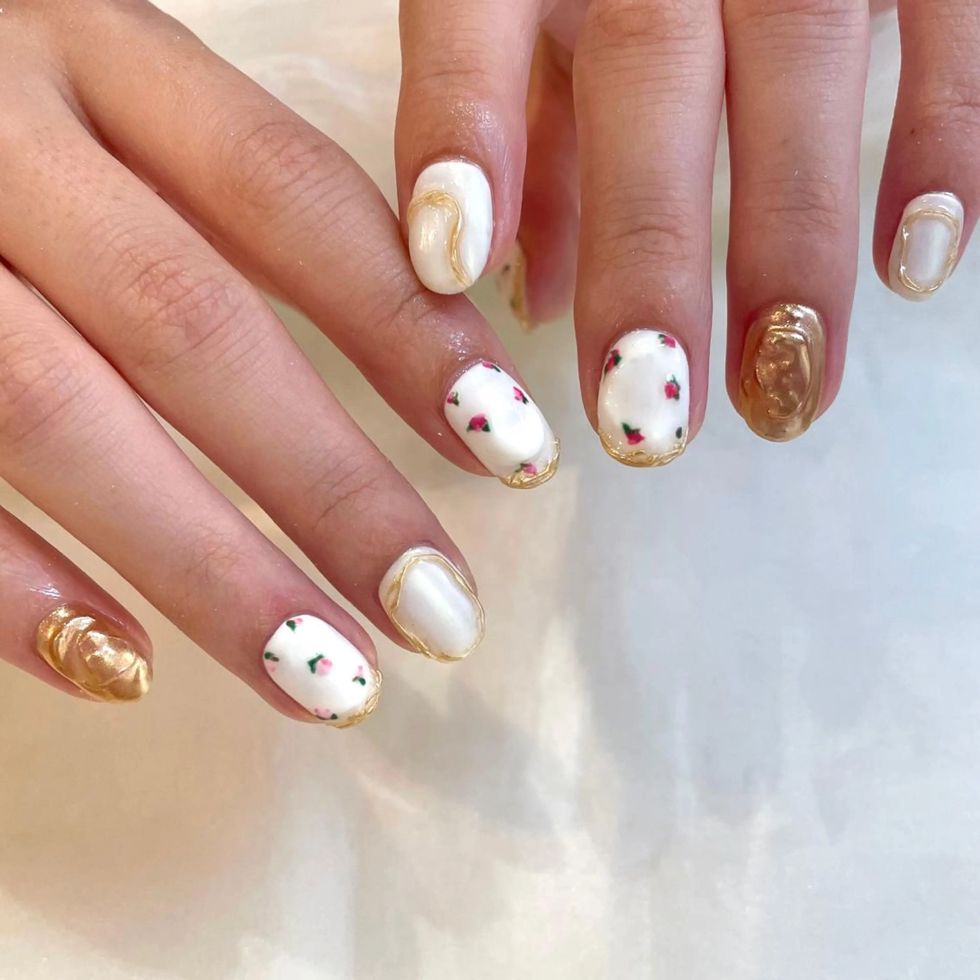 ネイル ハンドネイル 新井 ひなののネイルデザイン