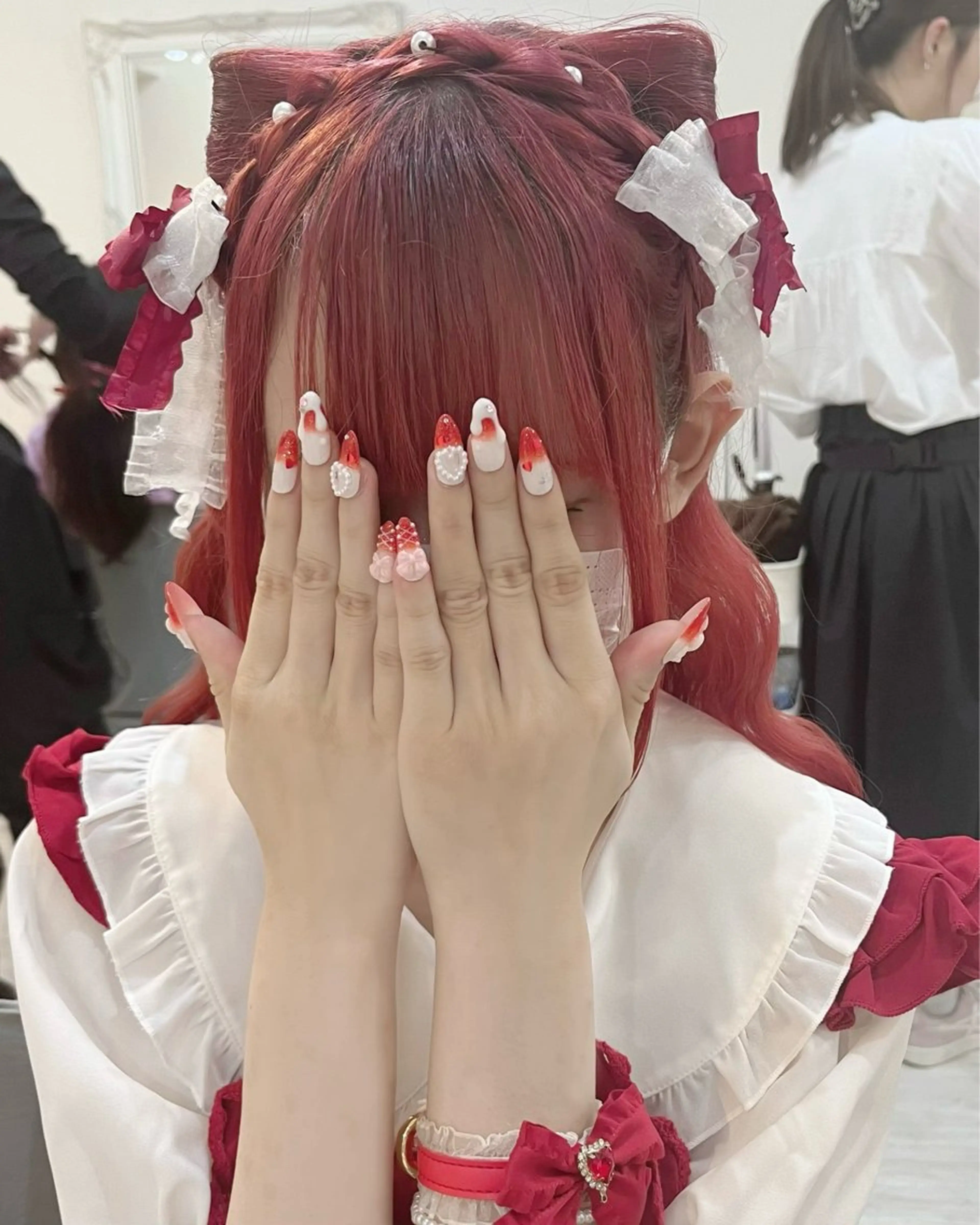 ロング ヘアセット Only Nail所属・井上 紗彩のヘアスタイル