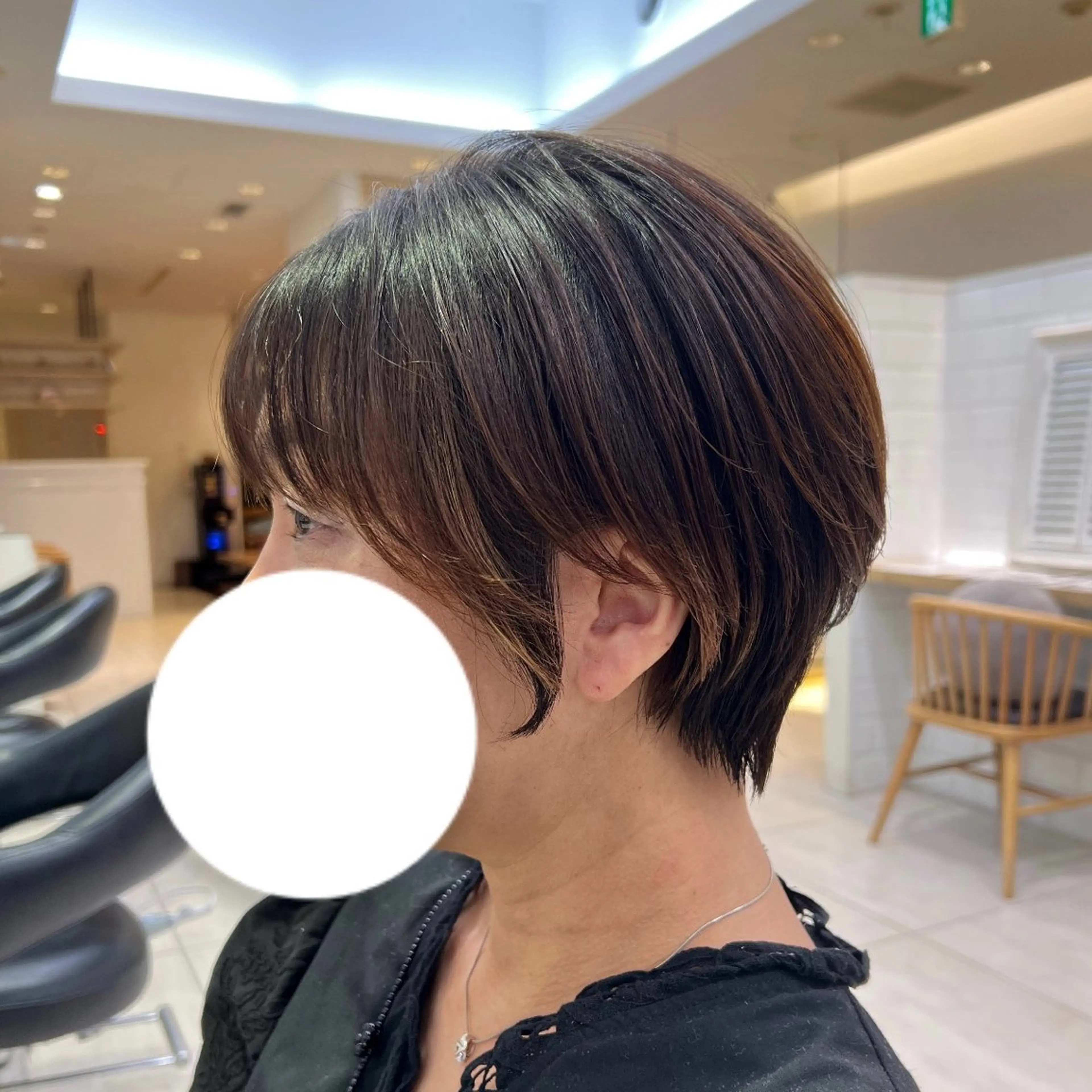 ショート ワンホンパーマ/ 菜月のヘアスタイル