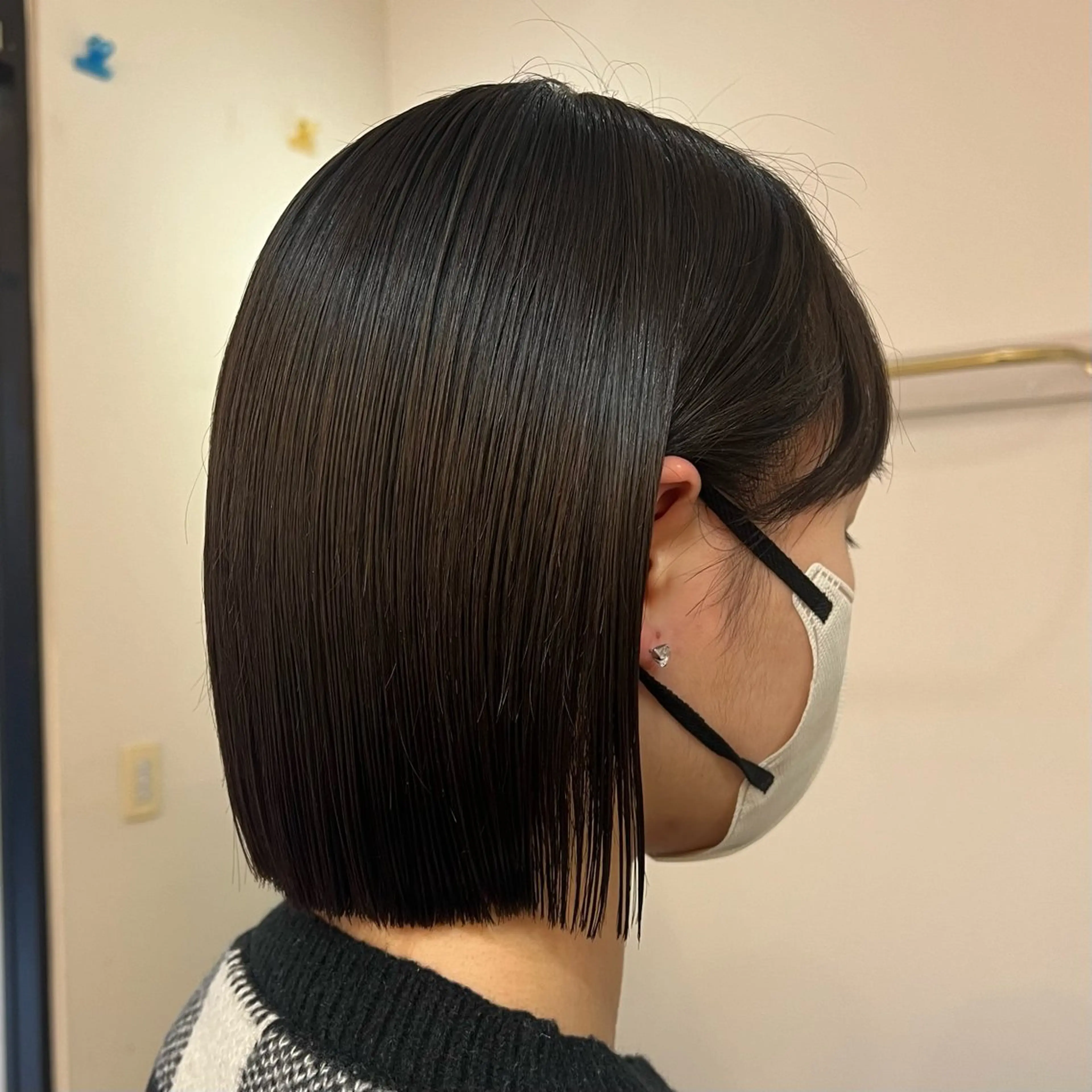 ショート カラー ボブ イシイ ハルナ 🤍のヘアスタイル