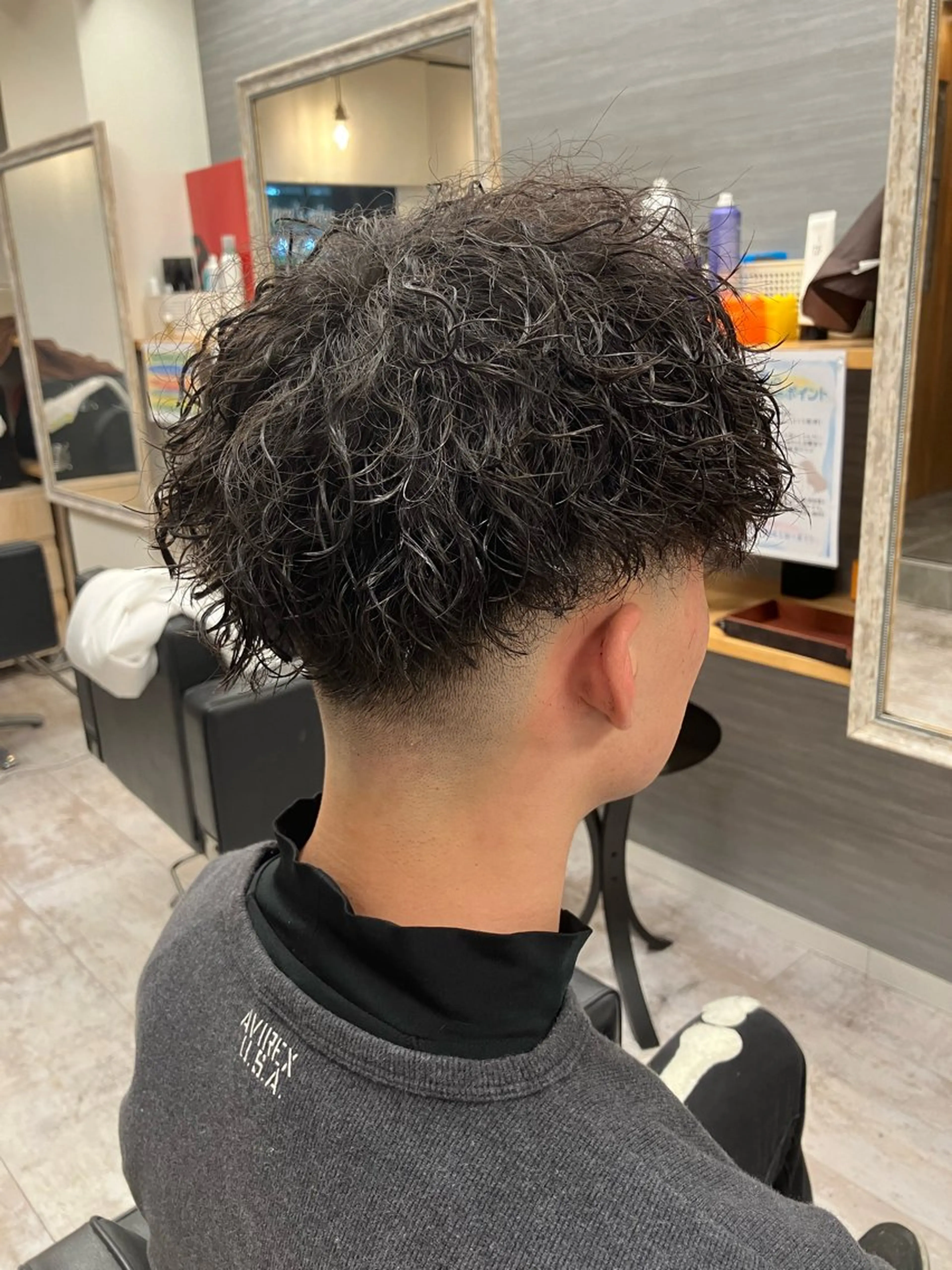 パーマ メンズ カット パーマ メンズ特化/パーマ/ フェードWATARUのヘアスタイル