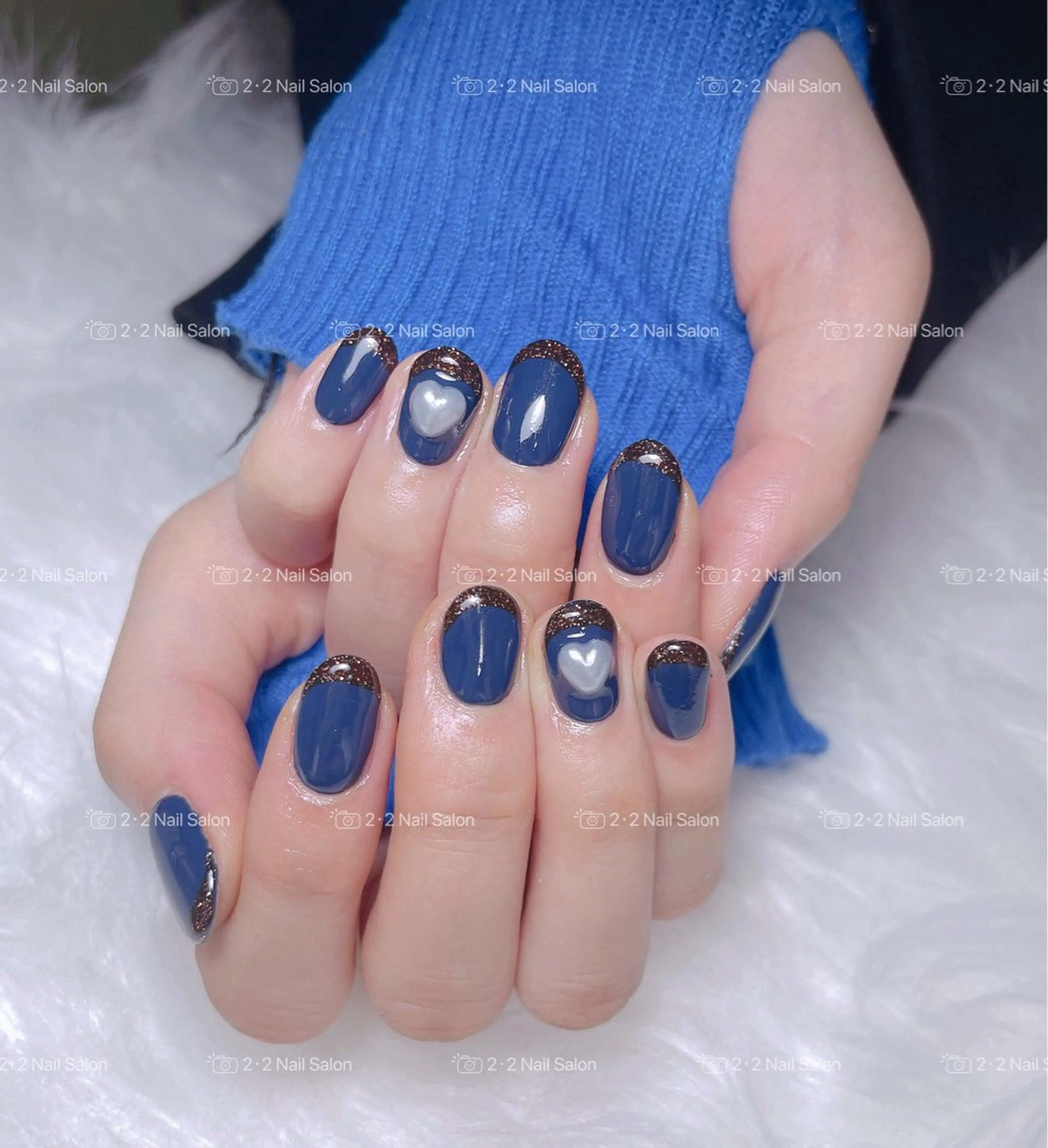 ネイル ハンドネイル 🦋y y Nail 🤍のネイルデザイン