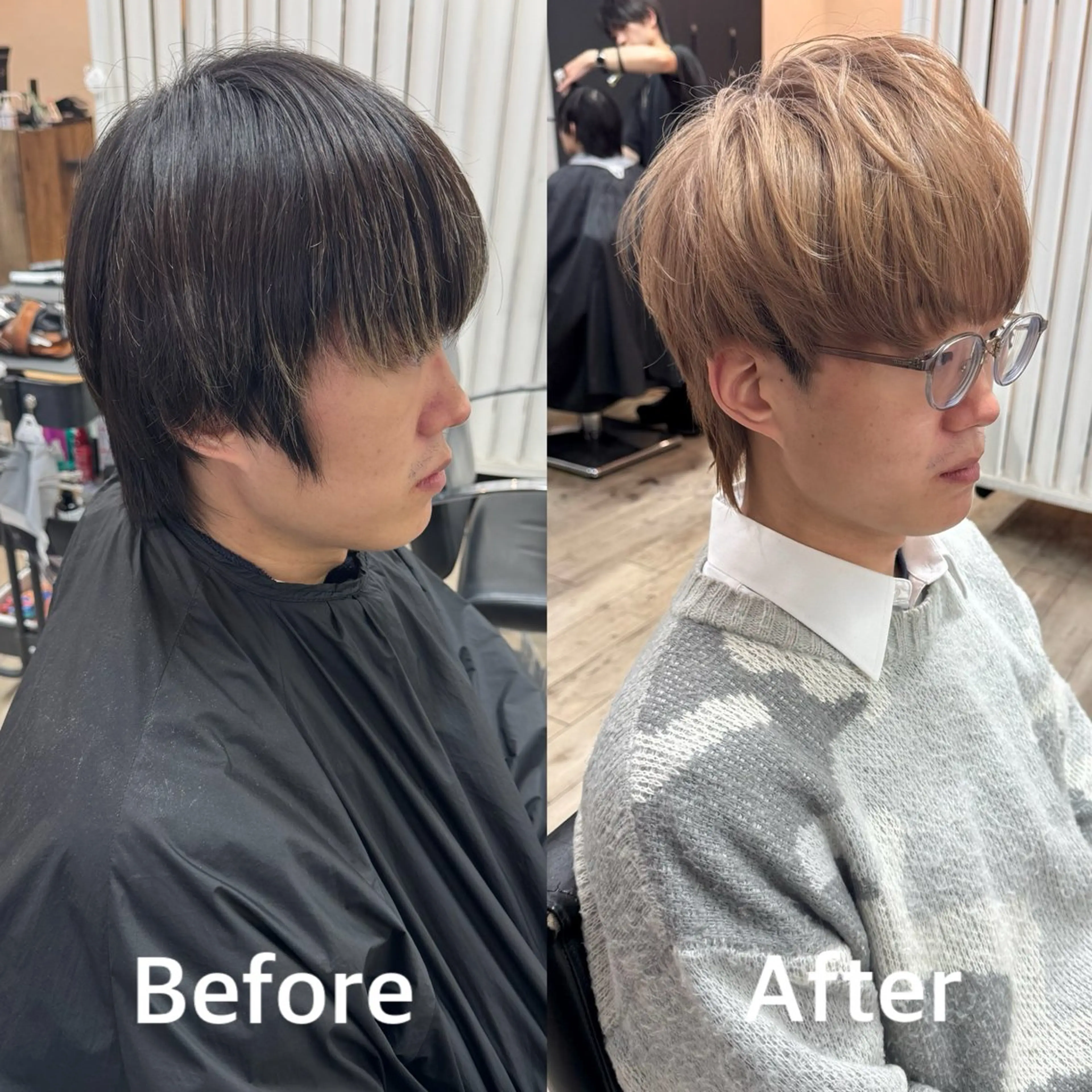 ミディアム カラー メンズ メンズブリーチ メンズハイライト メンズハイトーン ベージュカラー ブリーチ カット ヘアカラー ヘアセット 【池袋/スパイキー ショート】ⓝⓘⓜⓤのヘアスタイル